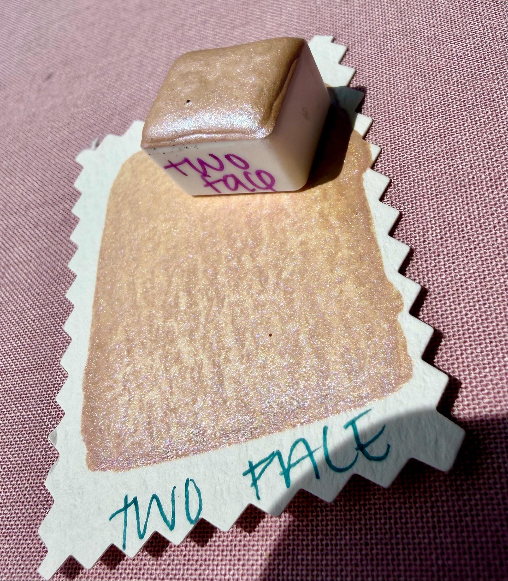 Two Face | Handmade Watercolors | Handmade Paint | Calligraphy | Lettering | Colorshift | Artist Paints | Watercolor Artist