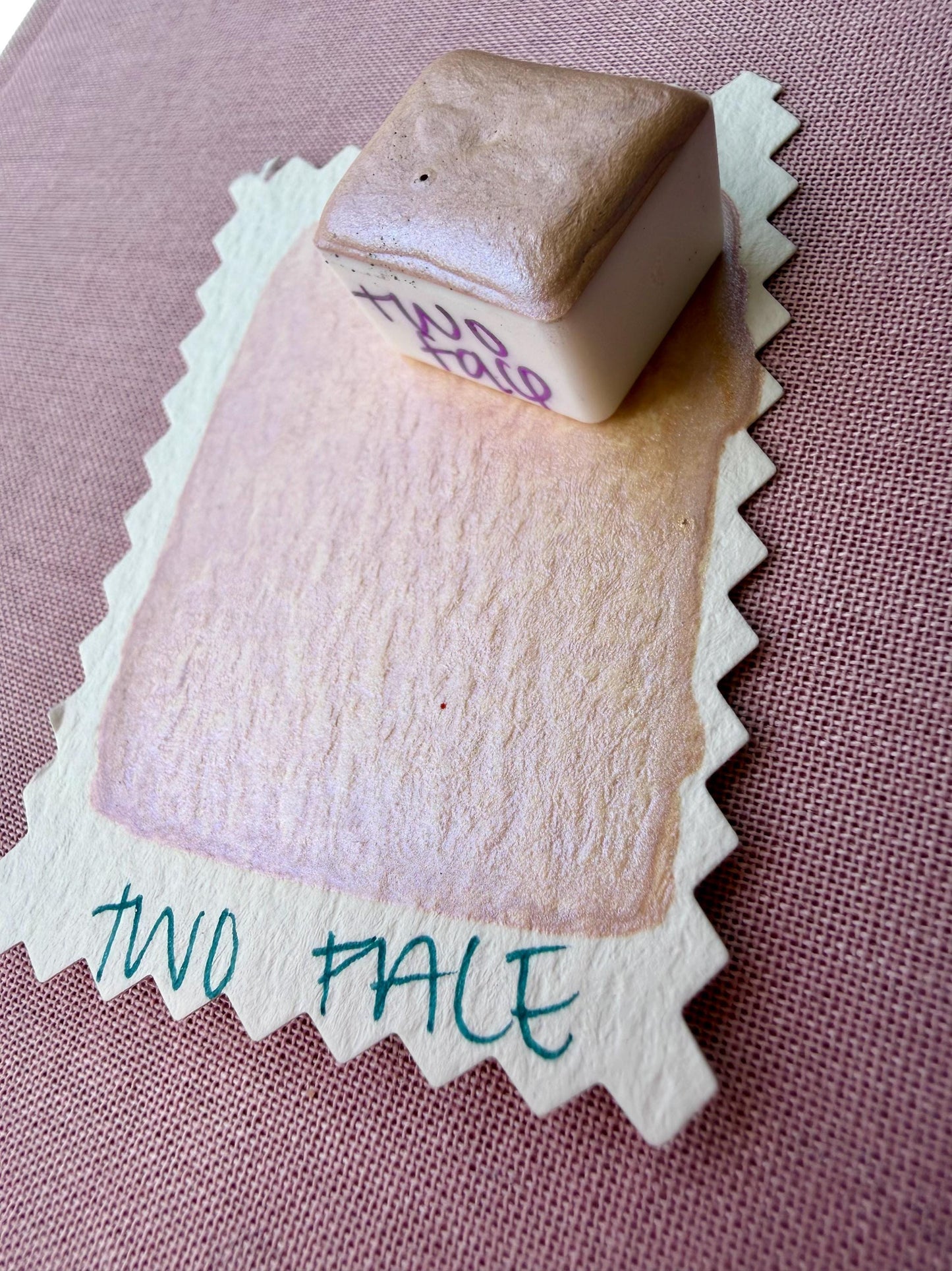 Two Face | Handmade Watercolors | Handmade Paint | Calligraphy | Lettering | Colorshift | Artist Paints | Watercolor Artist