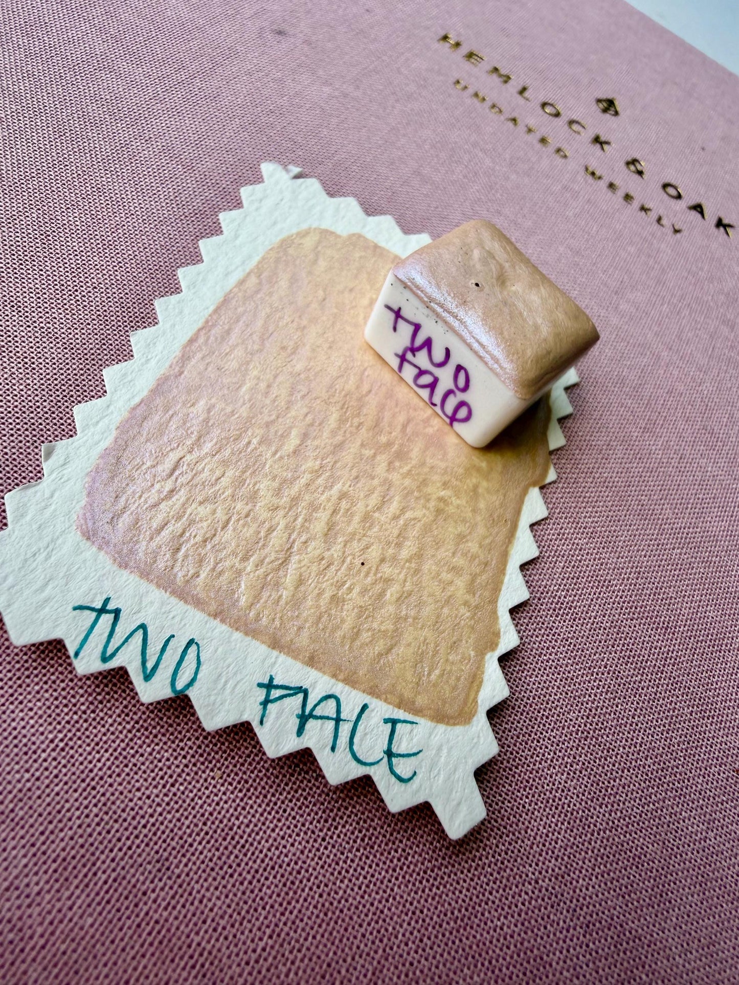 Two Face | Handmade Watercolors | Handmade Paint | Calligraphy | Lettering | Colorshift | Artist Paints | Watercolor Artist