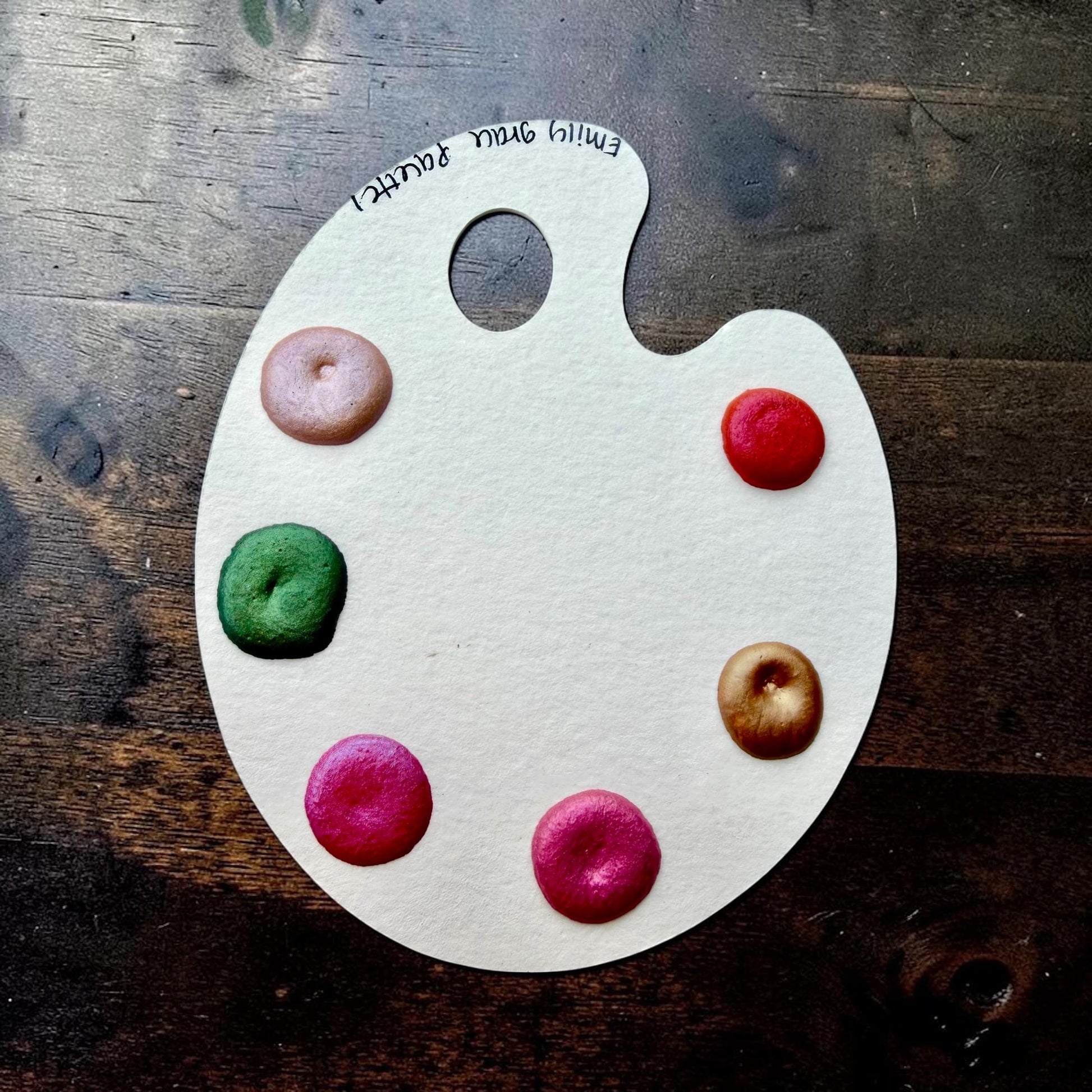 Watercolor Palette Dot Cards | Handmade Watercolors | Handmade Paint | Shimmer Paint | Colorshift | Dot Cards | Sample | Wedding Favor