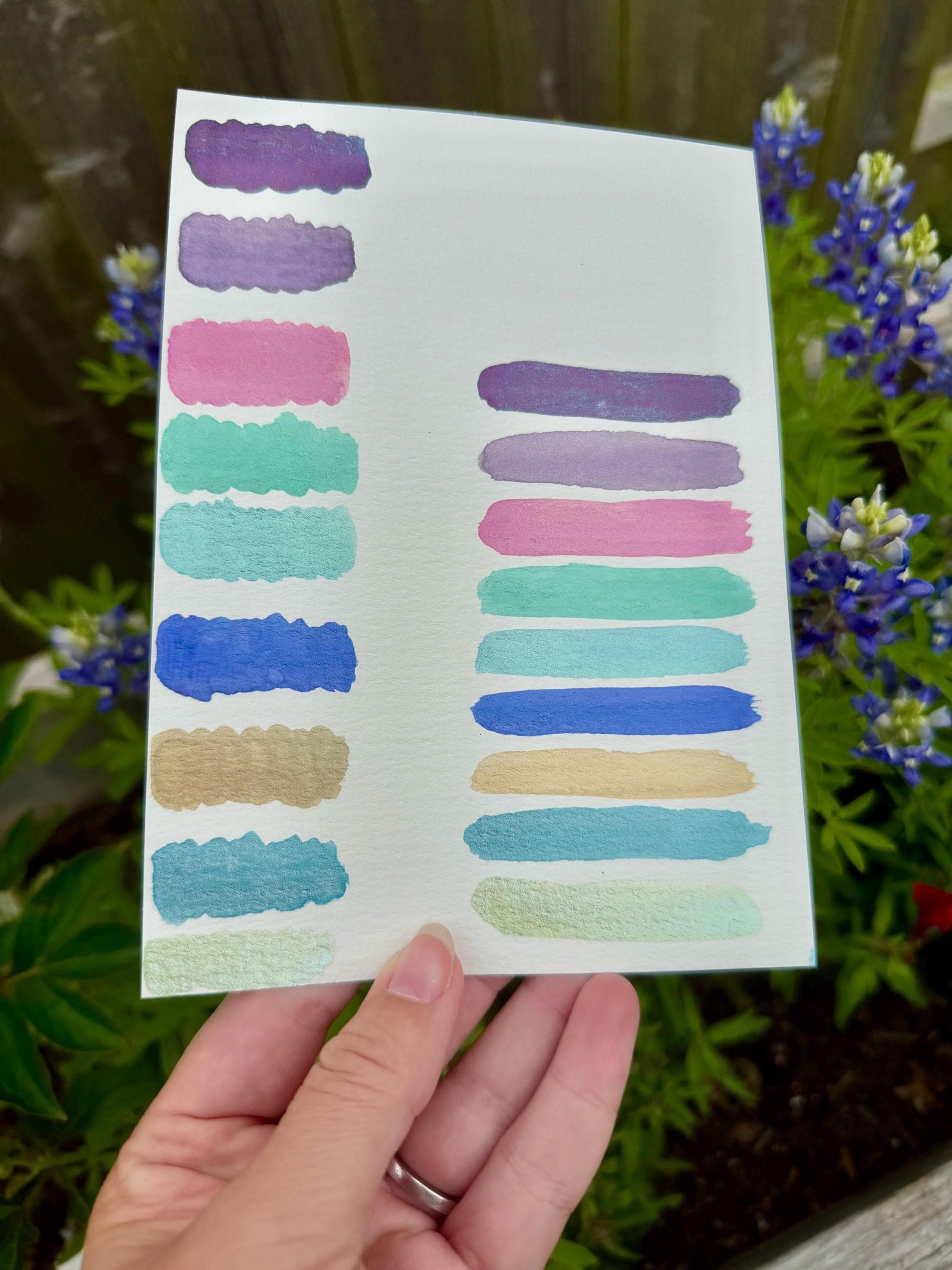 Mini Collection Dot Card | Handmade Watercolors | Handmade Paint | Shimmer Paint | Colorshift | Dot Cards | Sample
