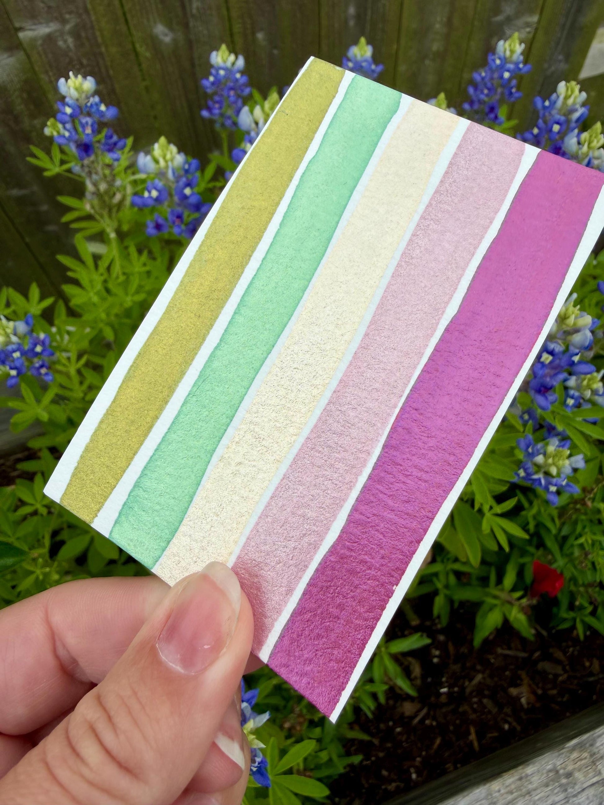 Summer Collection Dot Card | Handmade Watercolors | Handmade Paint | Shimmer Paint | Colorshift | Dot Cards | Sample