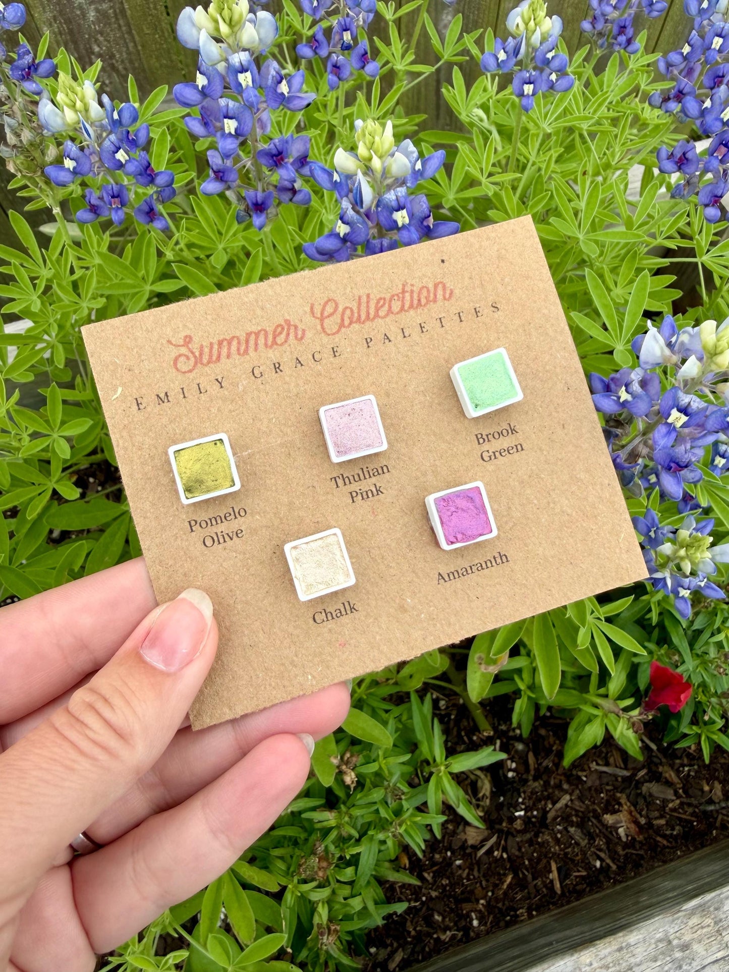Summer Collection Dot Card | Handmade Watercolors | Handmade Paint | Shimmer Paint | Colorshift | Dot Cards | Sample