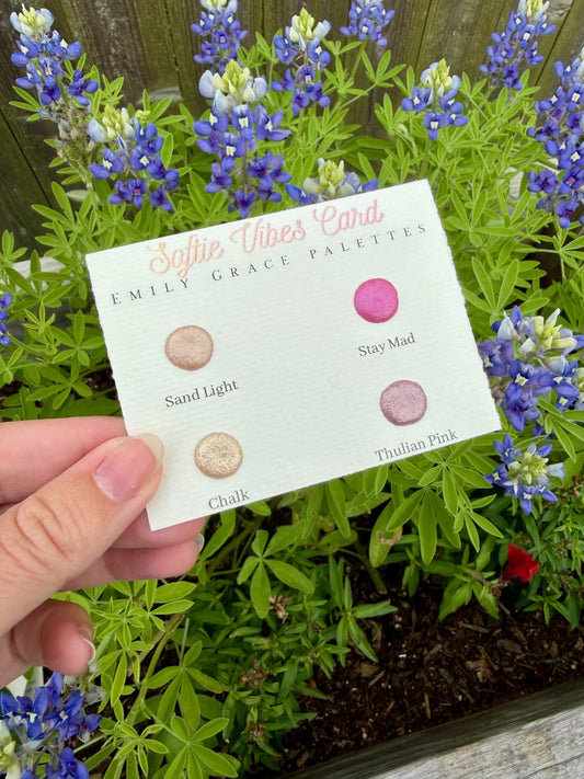 Soft Vibes Collection Dot Card | Handmade Watercolors | Handmade Paint | Shimmer Paint | Colorshift | Dot Cards | Sample