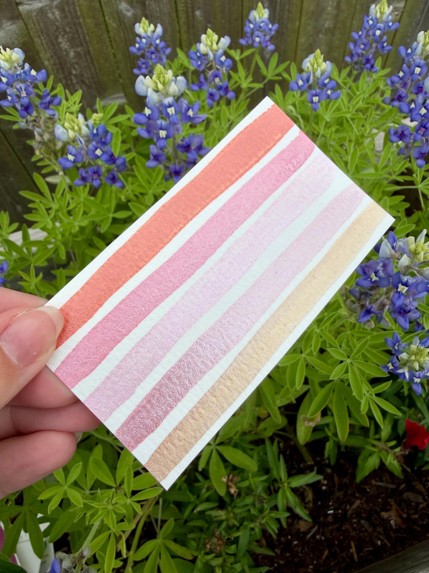 Soft Tides Collection Dot Card | Handmade Watercolors | Handmade Paint | Shimmer Paint | Colorshift | Dot Cards | Sample