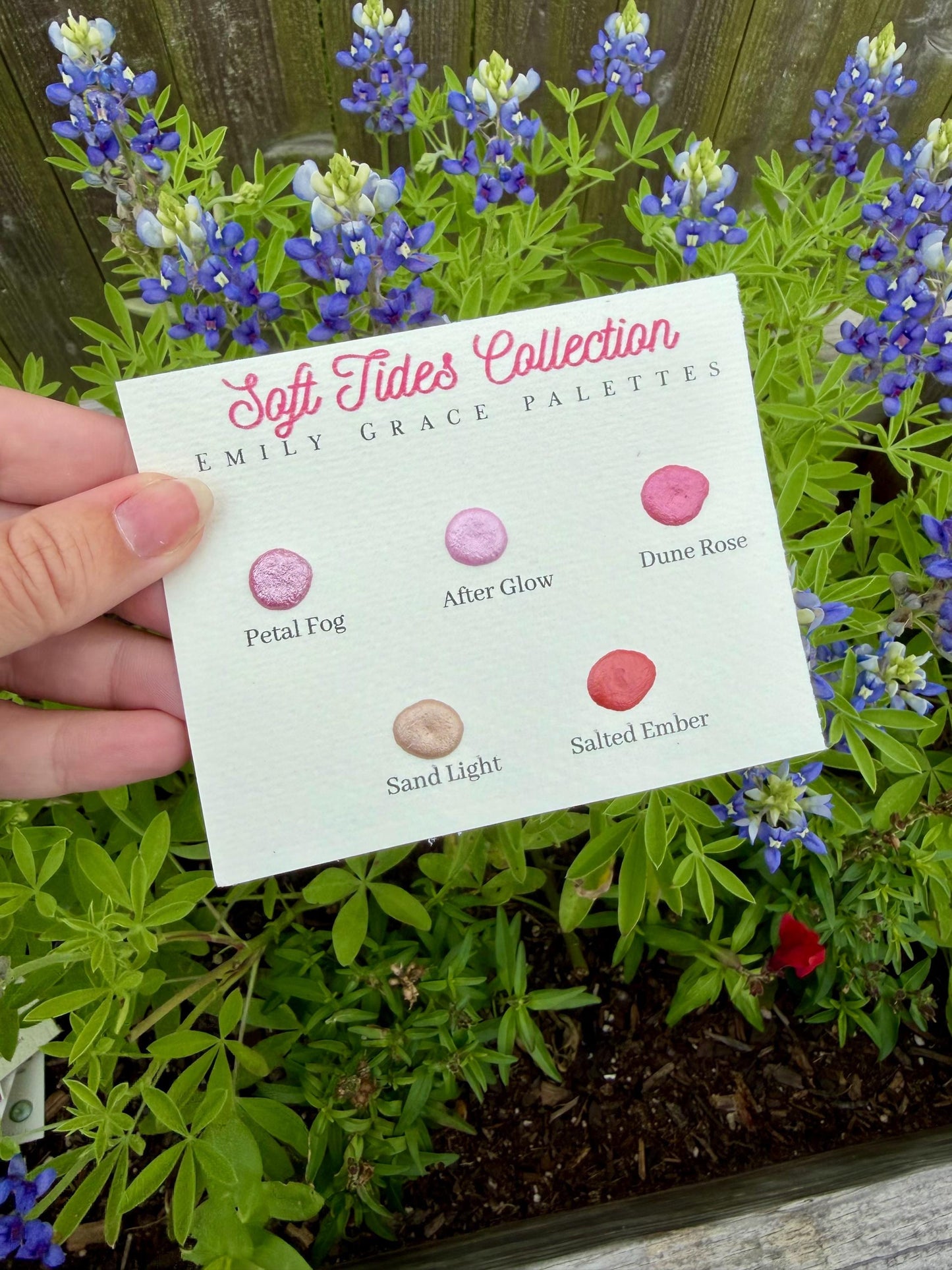 Soft Tides Collection Dot Card | Handmade Watercolors | Handmade Paint | Shimmer Paint | Colorshift | Dot Cards | Sample