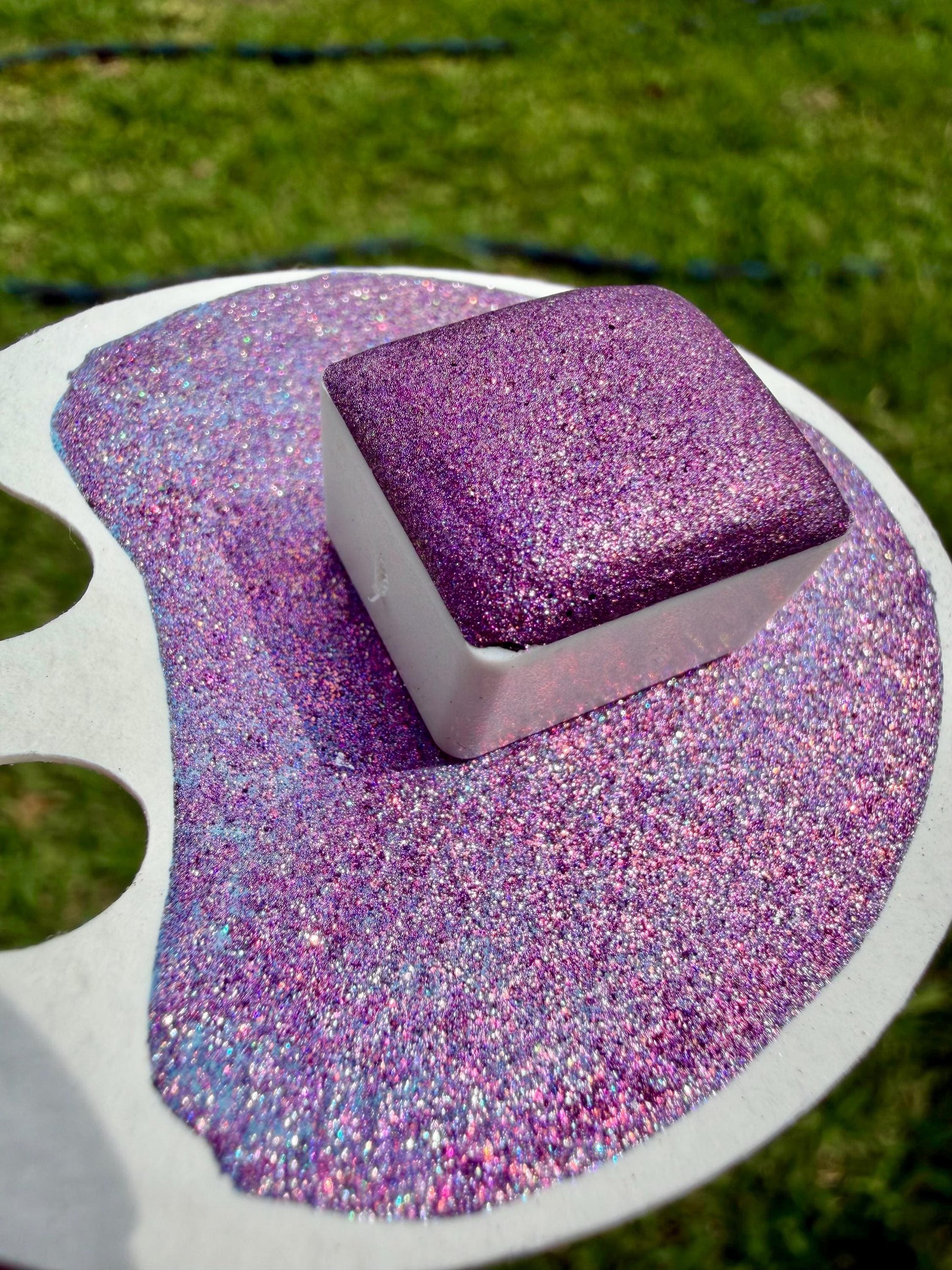 Plum Crazy | Handmade Watercolors | Handmade Paint | Watercolors | Watercolor | Handmade Cards | Chrome Watercolors