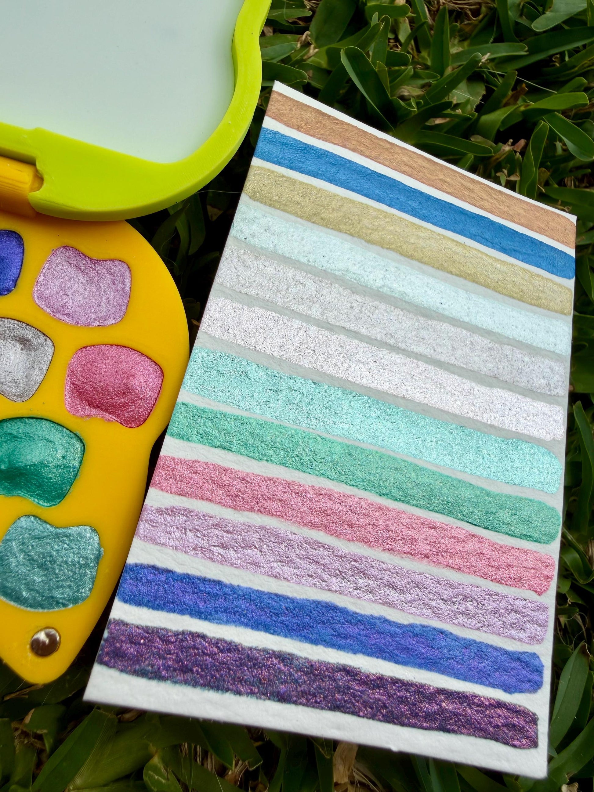 Cat Palette | Watercolor Set | Watercolor Palette | Chrome Watercolors | Handmade Paint | Watercolors | Watercolor | Handmade Watercolors |