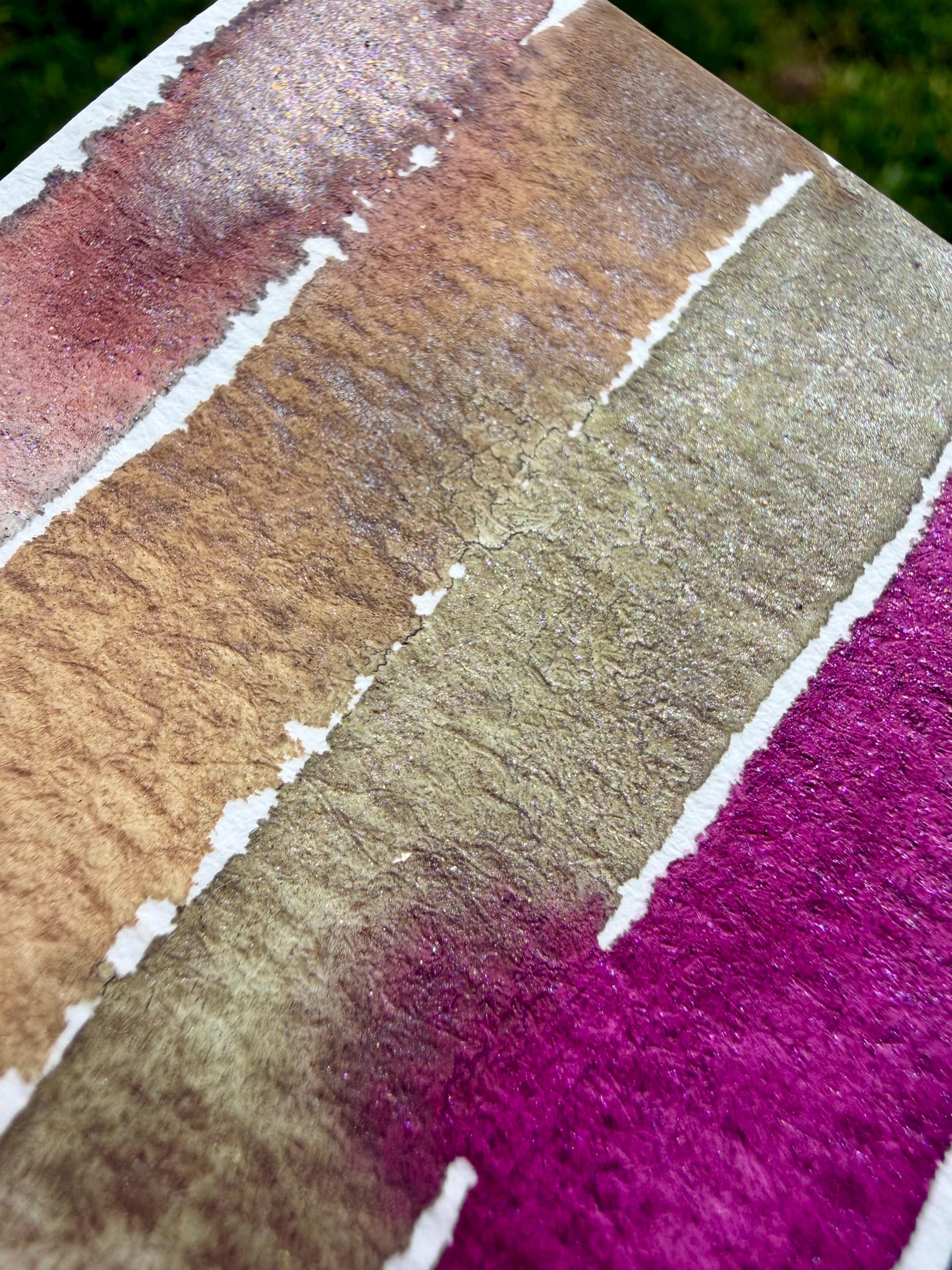 Matte/Shimmer Palette | Handmade Watercolors | Handmade Paint | Watercolors | Watercolor Artist | Handmade Cards | Glitter Watercolors |