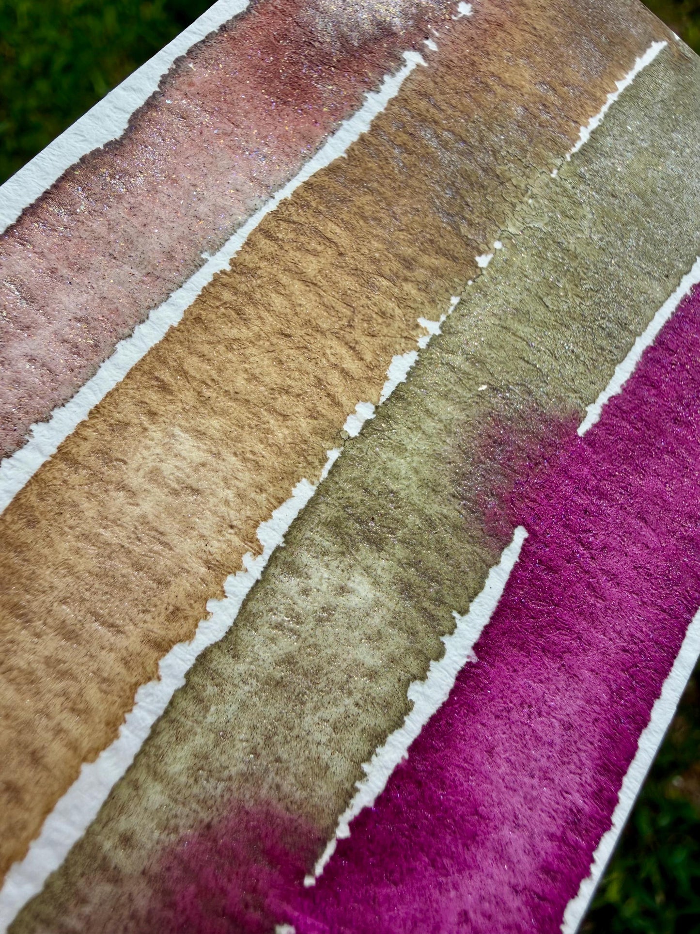 Matte/Shimmer Palette | Handmade Watercolors | Handmade Paint | Watercolors | Watercolor Artist | Handmade Cards | Glitter Watercolors |