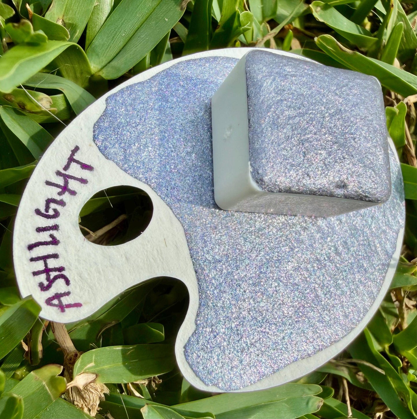 Ashlight | Handmade Watercolors | Handmade Paint | Watercolors | Watercolor | Handmade Cards | Silver Blue Watercolor