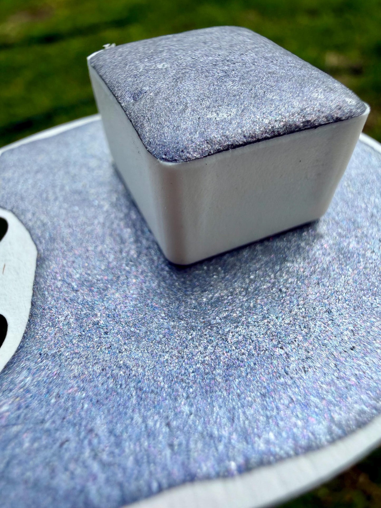 Ashlight | Handmade Watercolors | Handmade Paint | Watercolors | Watercolor | Handmade Cards | Silver Blue Watercolor