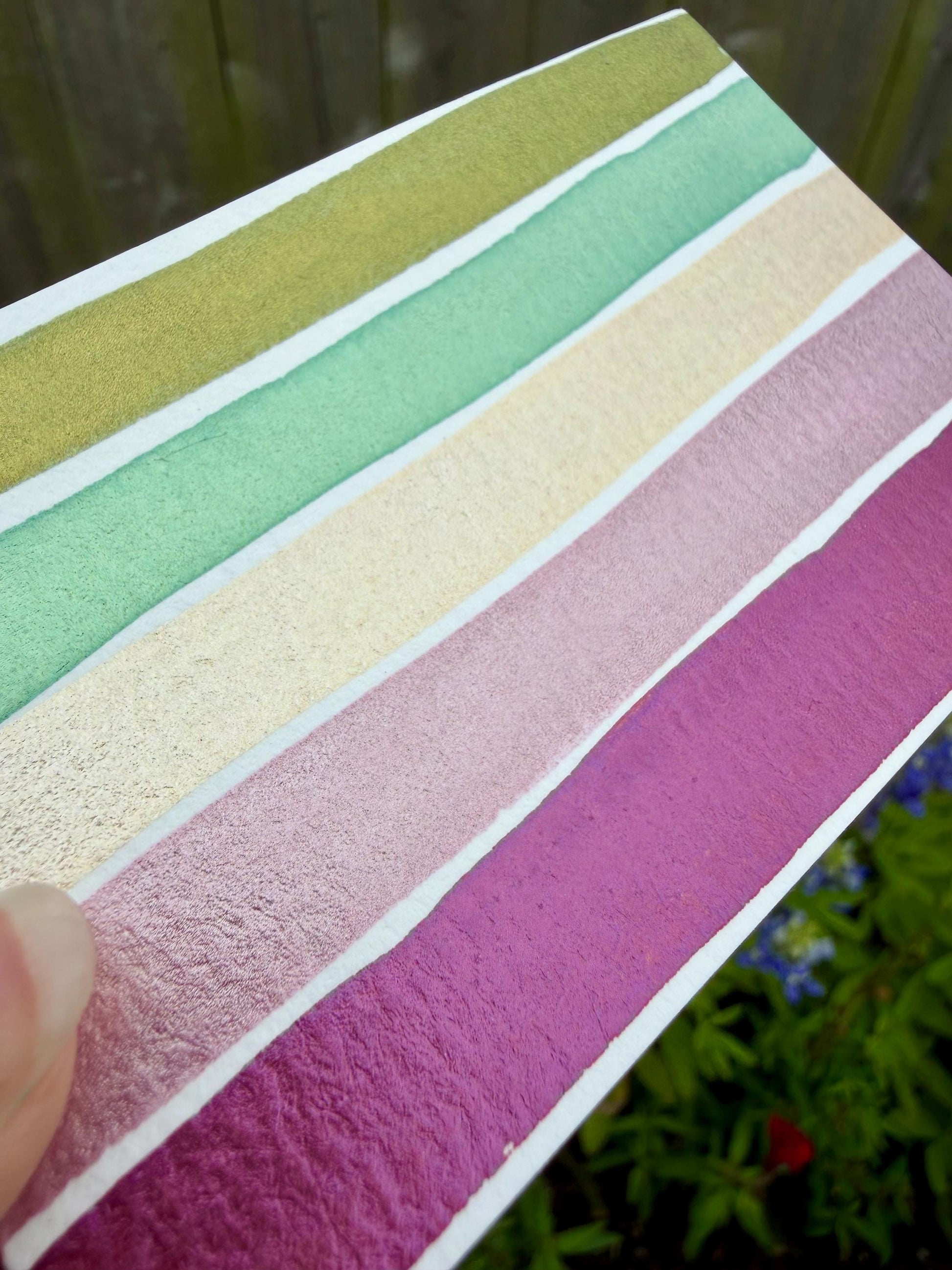 Summer Collection Dot Card | Handmade Watercolors | Handmade Paint | Shimmer Paint | Colorshift | Dot Cards | Sample
