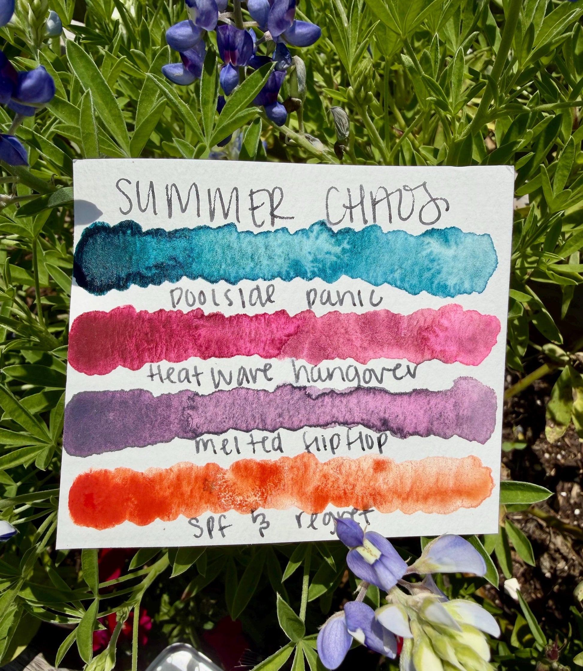 Summer Chaos Collection| Granulating Matte Watercolor Sets | Sets OR Singles Available | Handmade Paints