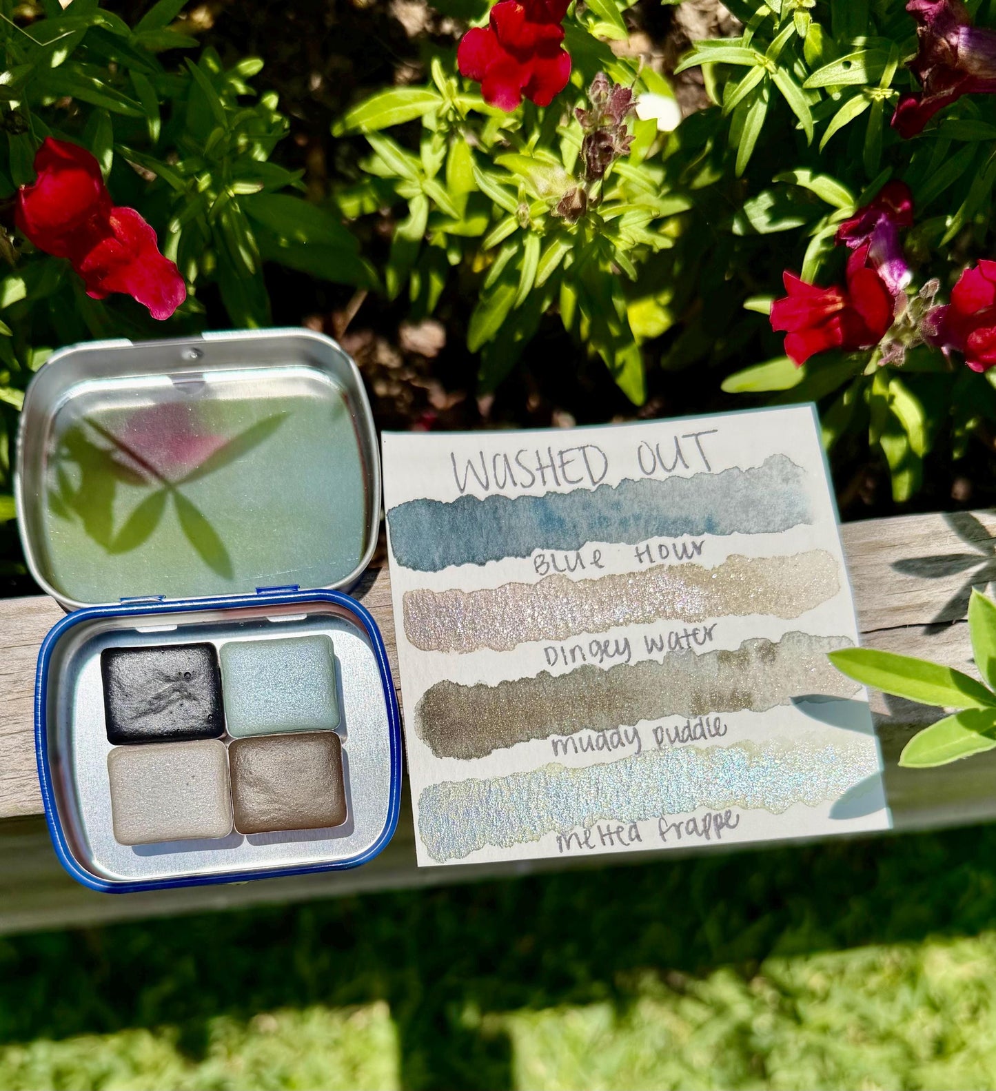 Washed Out Collection| Granulating Matte Watercolor Sets | Sets OR Singles Available | Handmade Paints