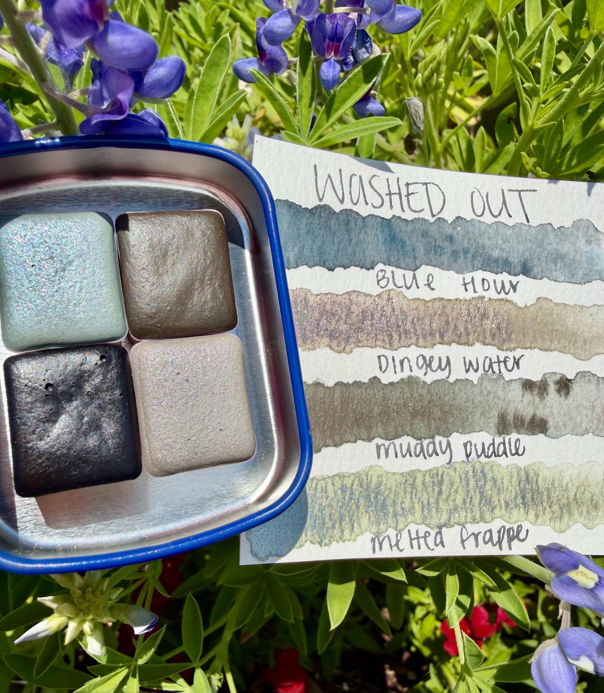 Washed Out Collection| Granulating Matte Watercolor Sets | Sets OR Singles Available | Handmade Paints
