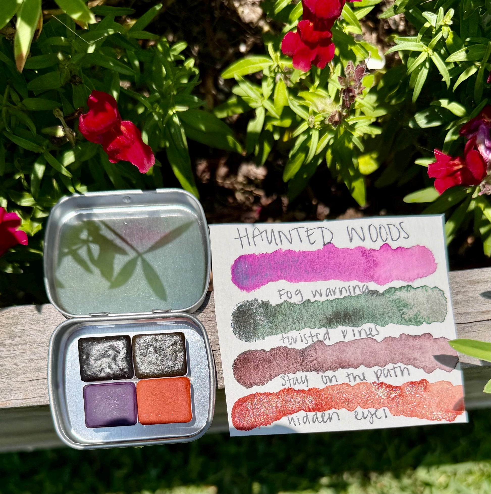 Haunted Woods Collection| Granulating Matte Watercolor Sets | Sets OR Singles Available | Handmade Paints
