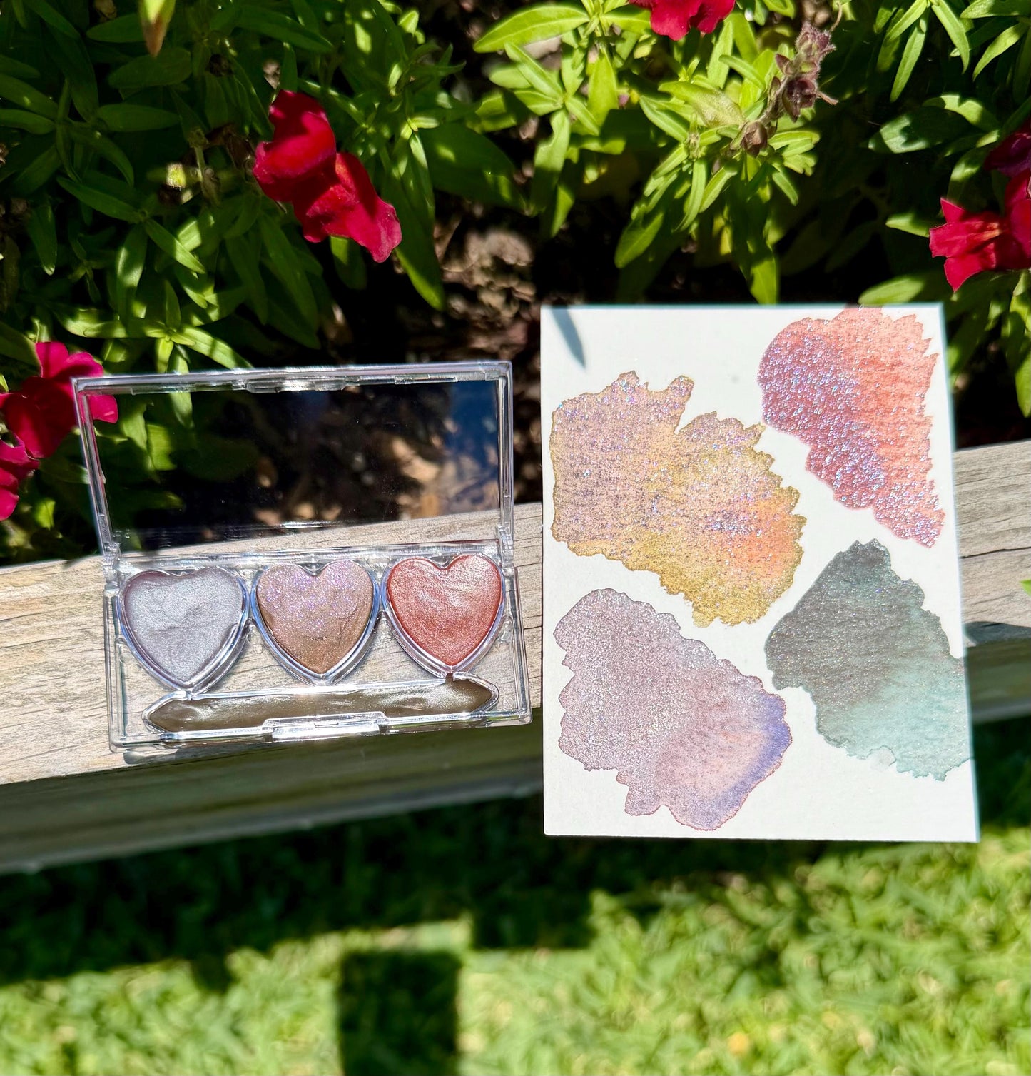 Heart Matte Watercolor Set | Watercolor Palette | Chrome Watercolors | Handmade Paint | Watercolors | Watercolor | Handmade Watercolors |