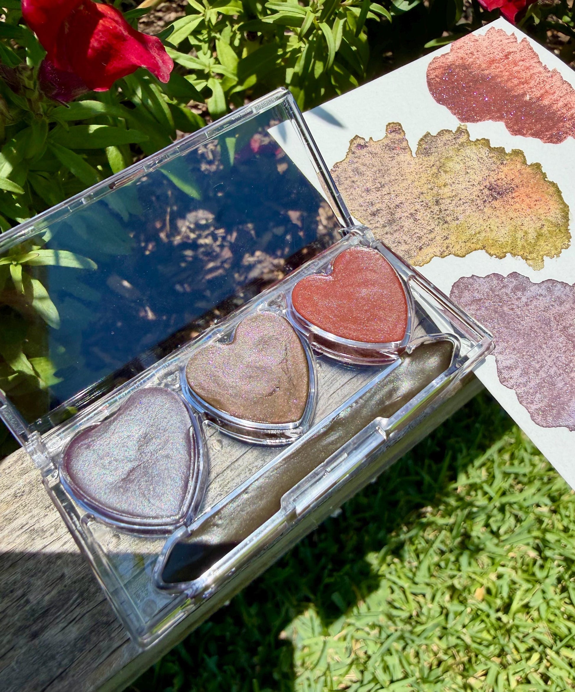 Heart Matte Watercolor Set | Watercolor Palette | Chrome Watercolors | Handmade Paint | Watercolors | Watercolor | Handmade Watercolors |