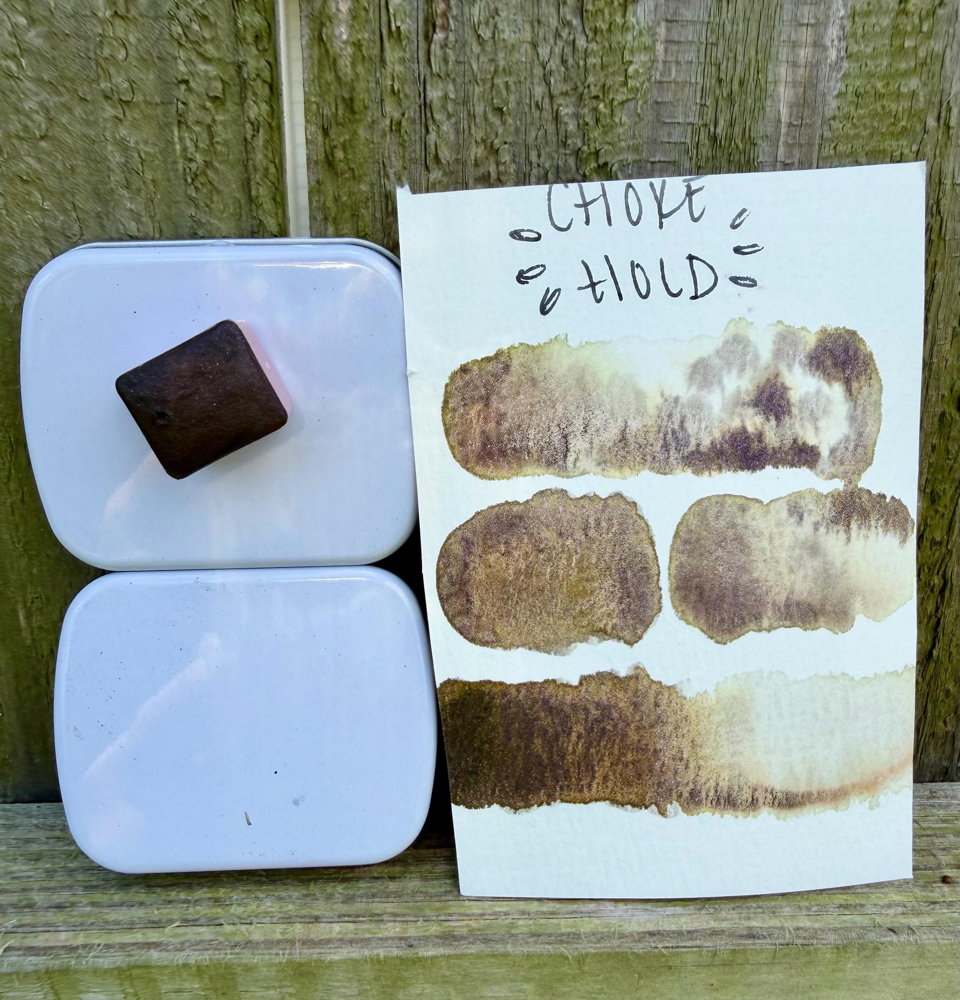 Choke Hold | Watercolor Shimmer & Matte | Hybrid Watercolors | Handmade Paint | Watercolors | Watercolor | Handmade Watercolors |