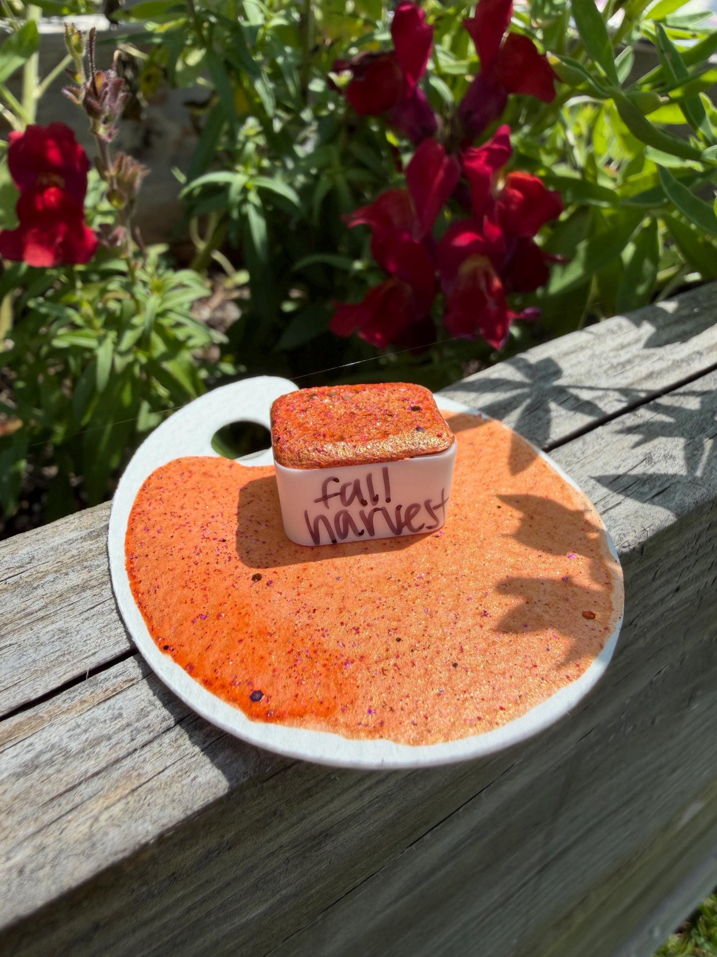 Fall Harvest | Handmade Watercolors | Handmade Paint | Watercolors | Watercolor Glitter | Handmade Cards | Calligraphy | Lettering
