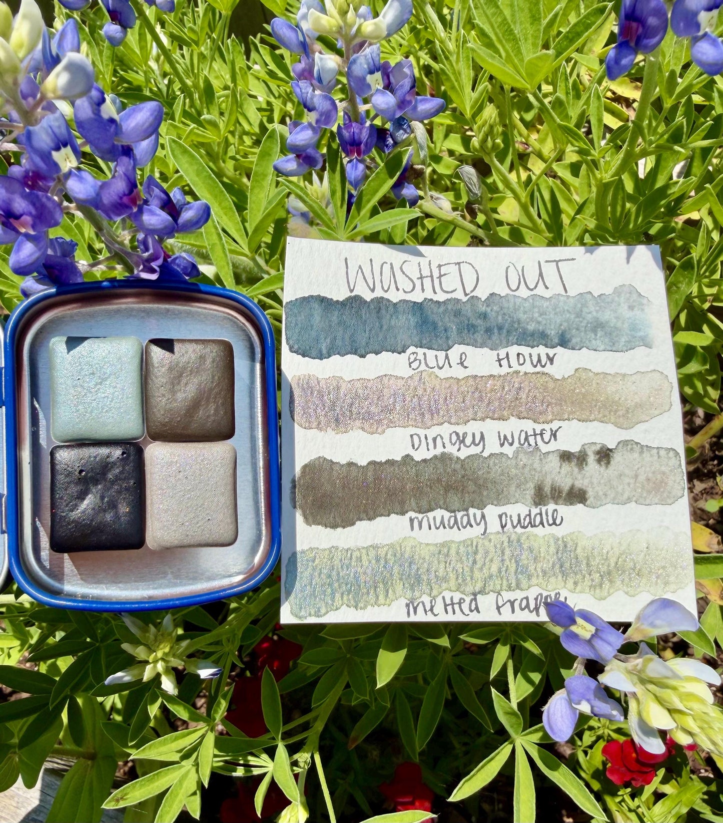 Washed Out Collection| Granulating Matte Watercolor Sets | Sets OR Singles Available | Handmade Paints