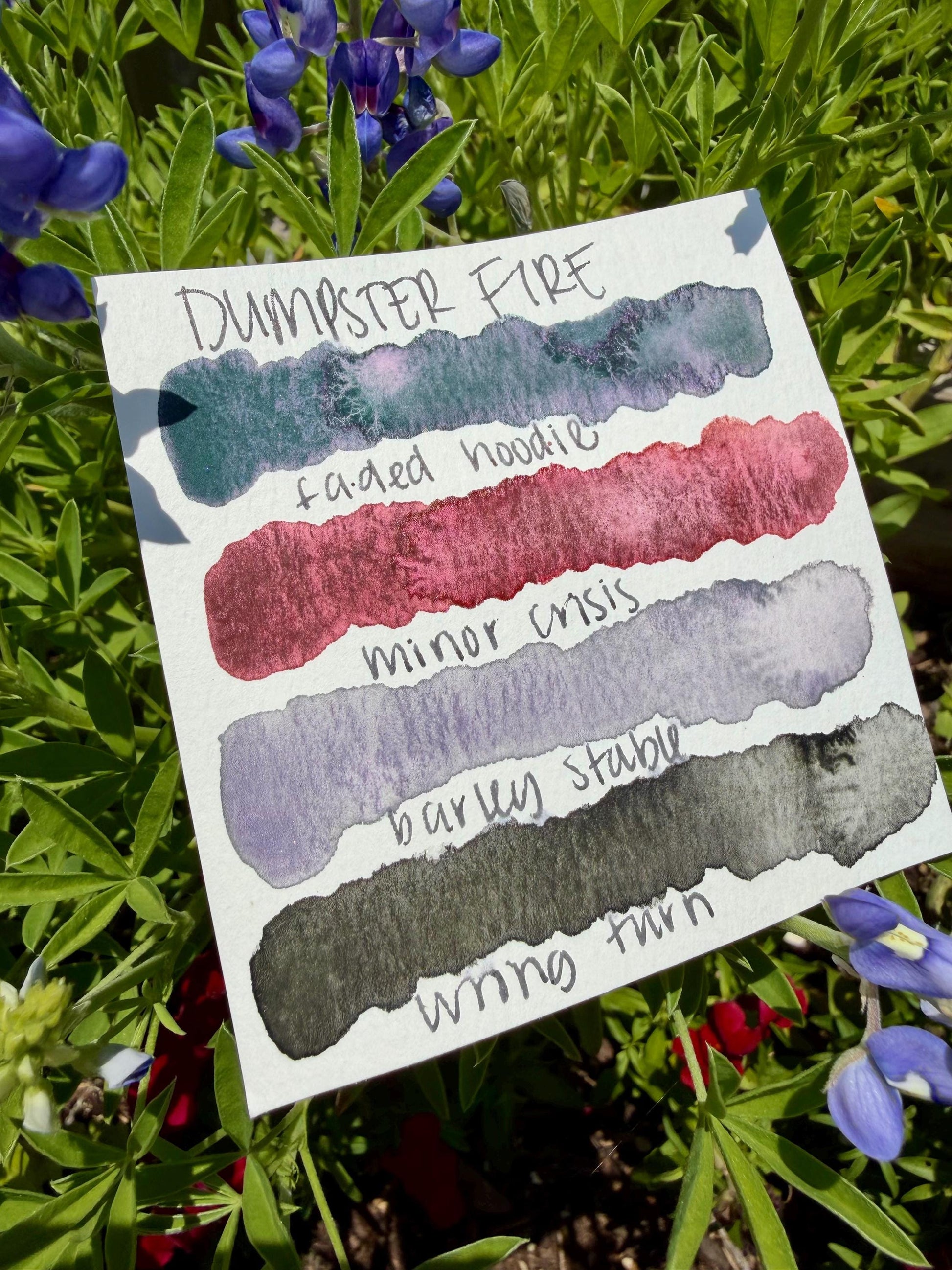 Dumpster Fire Collection| Granulating Matte Watercolor Sets | Sets OR Singles Available | Handmade Paints