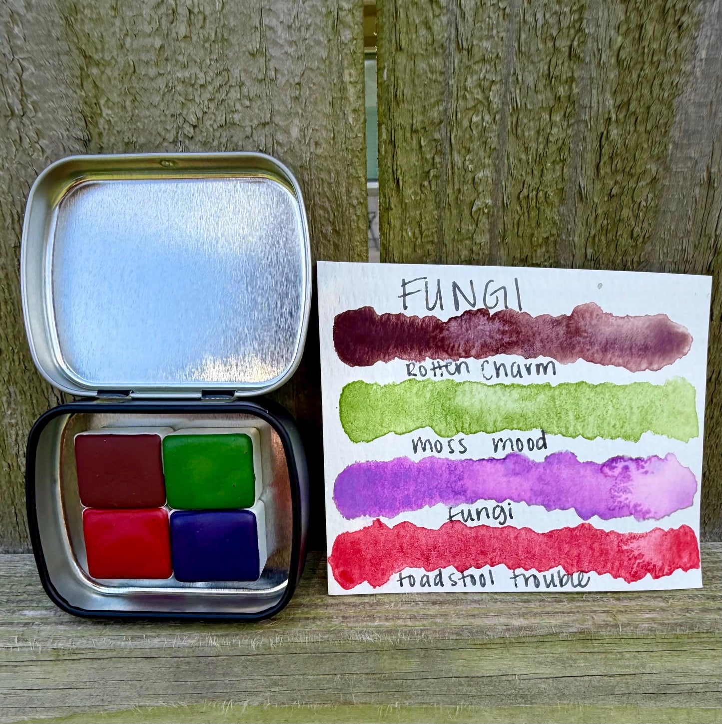Fungi Collection| Granulating Matte Watercolor Sets | Sets OR Singles Available | Handmade Paints