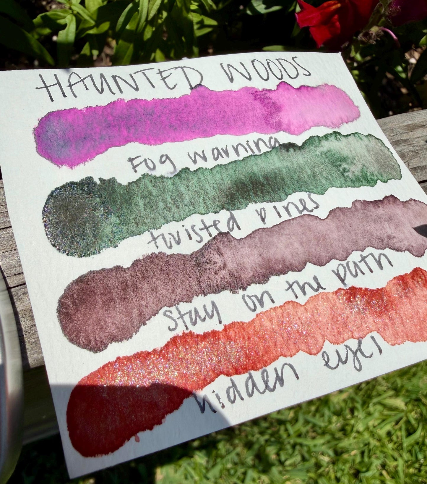 Haunted Woods Collection| Granulating Matte Watercolor Sets | Sets OR Singles Available | Handmade Paints