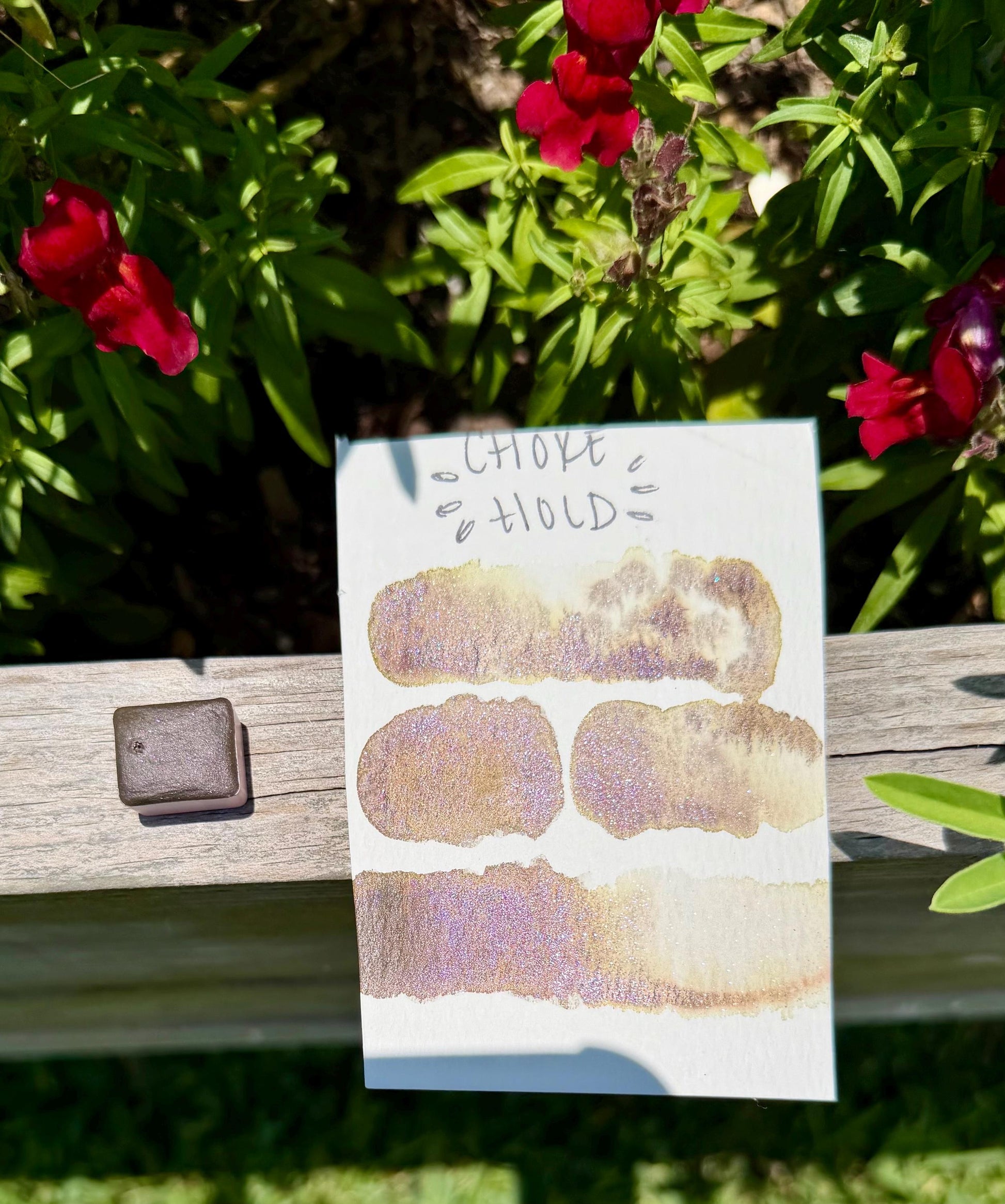 Choke Hold | Watercolor Shimmer & Matte | Hybrid Watercolors | Handmade Paint | Watercolors | Watercolor | Handmade Watercolors |