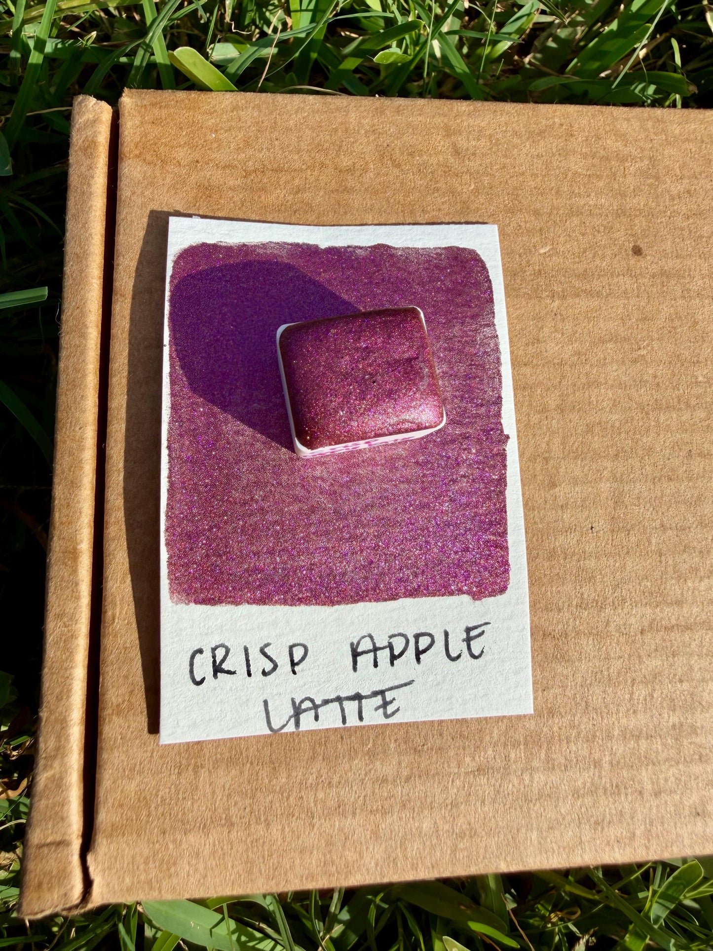 Crisp Apple Latte | Handmade Watercolors | Handmade Paint | Watercolors | Watercolor | Watercolor Artist