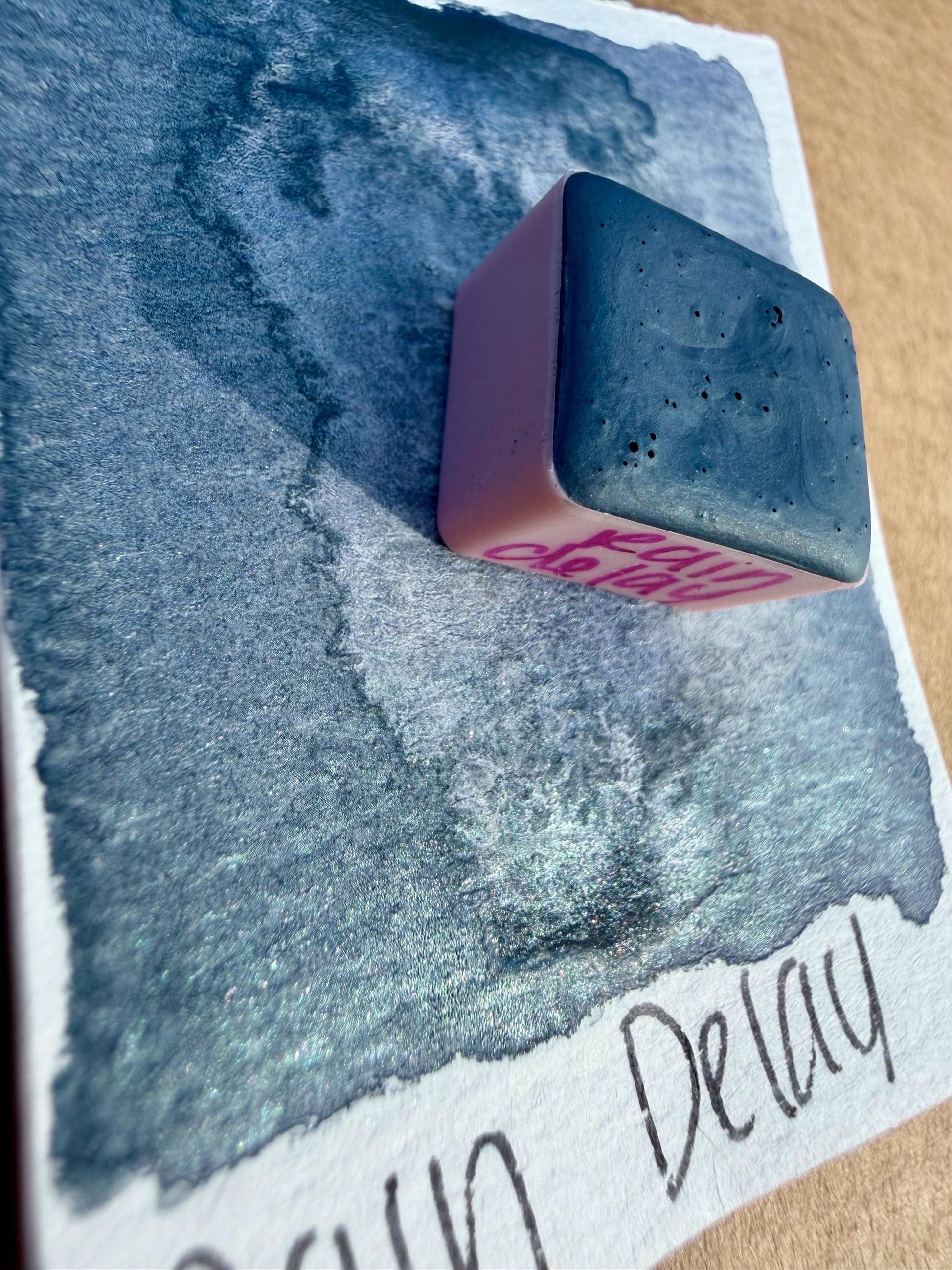 Rain Delay | HYBRID | Matte & Shimmer Blend | Handmade Watercolors | Handmade Paint | Watercolors | Watercolor | Watercolor Artist