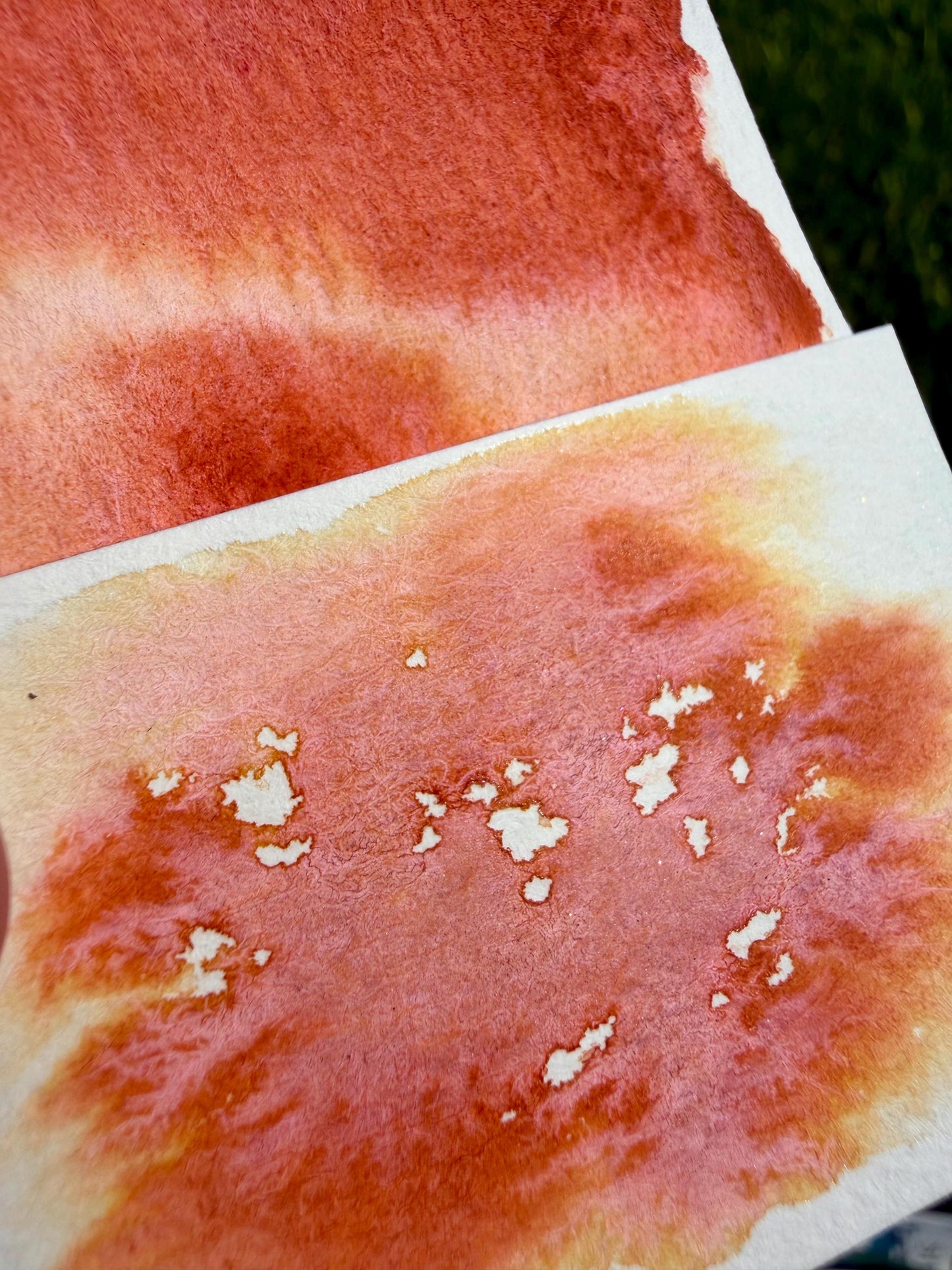 Tomato Leaf | Handmade Watercolors | GRANULATING | Handmade Cards | Watercolor Florals | Matte Pigment | Half Pans