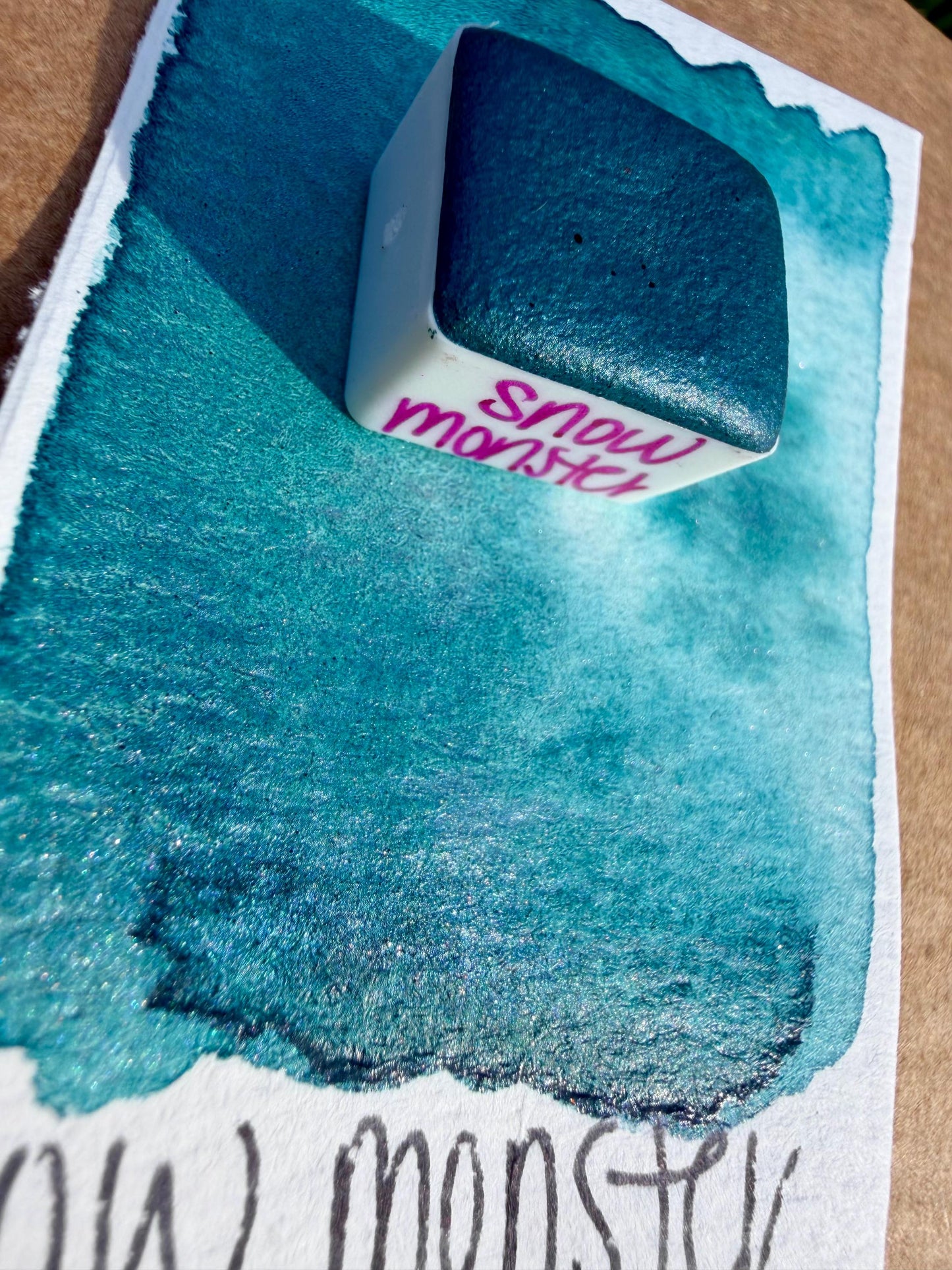 Snow Monster | HYBRID | Matte & Shimmer Blend | Handmade Watercolors | Handmade Paint | Watercolors | Watercolor | Watercolor Artist