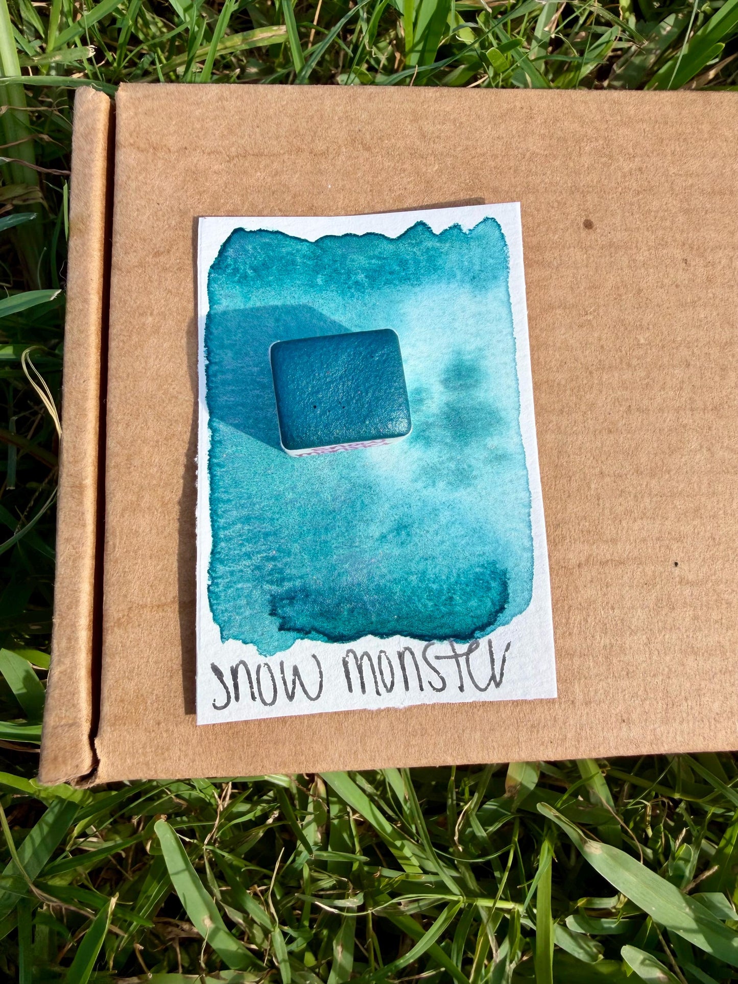 Snow Monster | HYBRID | Matte & Shimmer Blend | Handmade Watercolors | Handmade Paint | Watercolors | Watercolor | Watercolor Artist