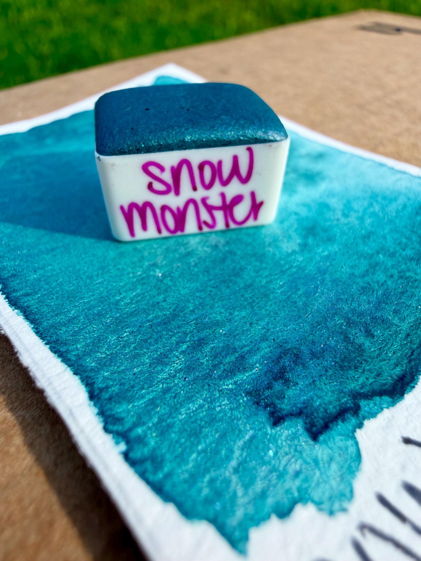 Snow Monster | HYBRID | Matte & Shimmer Blend | Handmade Watercolors | Handmade Paint | Watercolors | Watercolor | Watercolor Artist