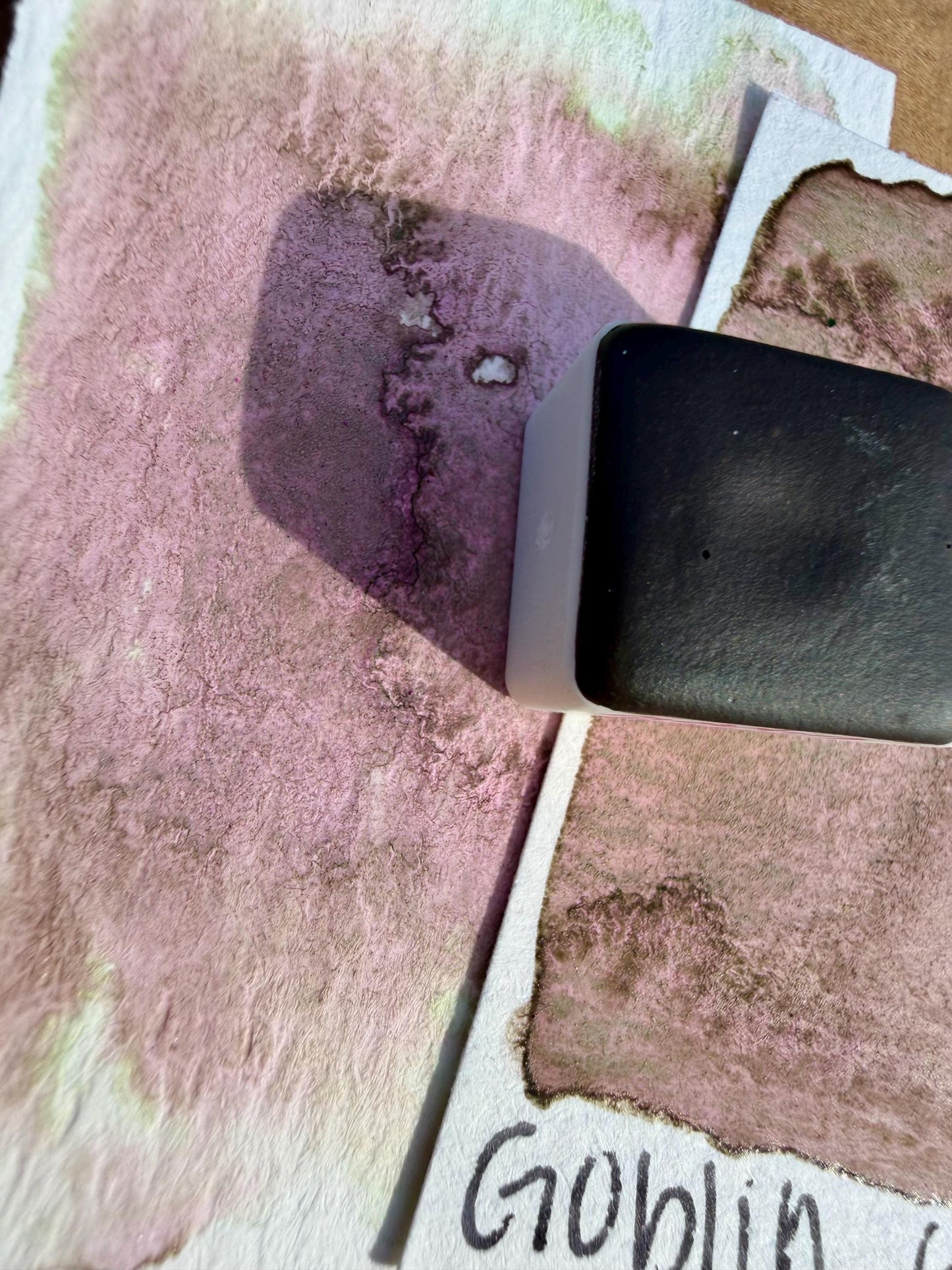 Goblin Fruit | Handmade Watercolors | GRANULATING | Handmade Cards | Watercolor Florals | Matte Pigment | Half Pans
