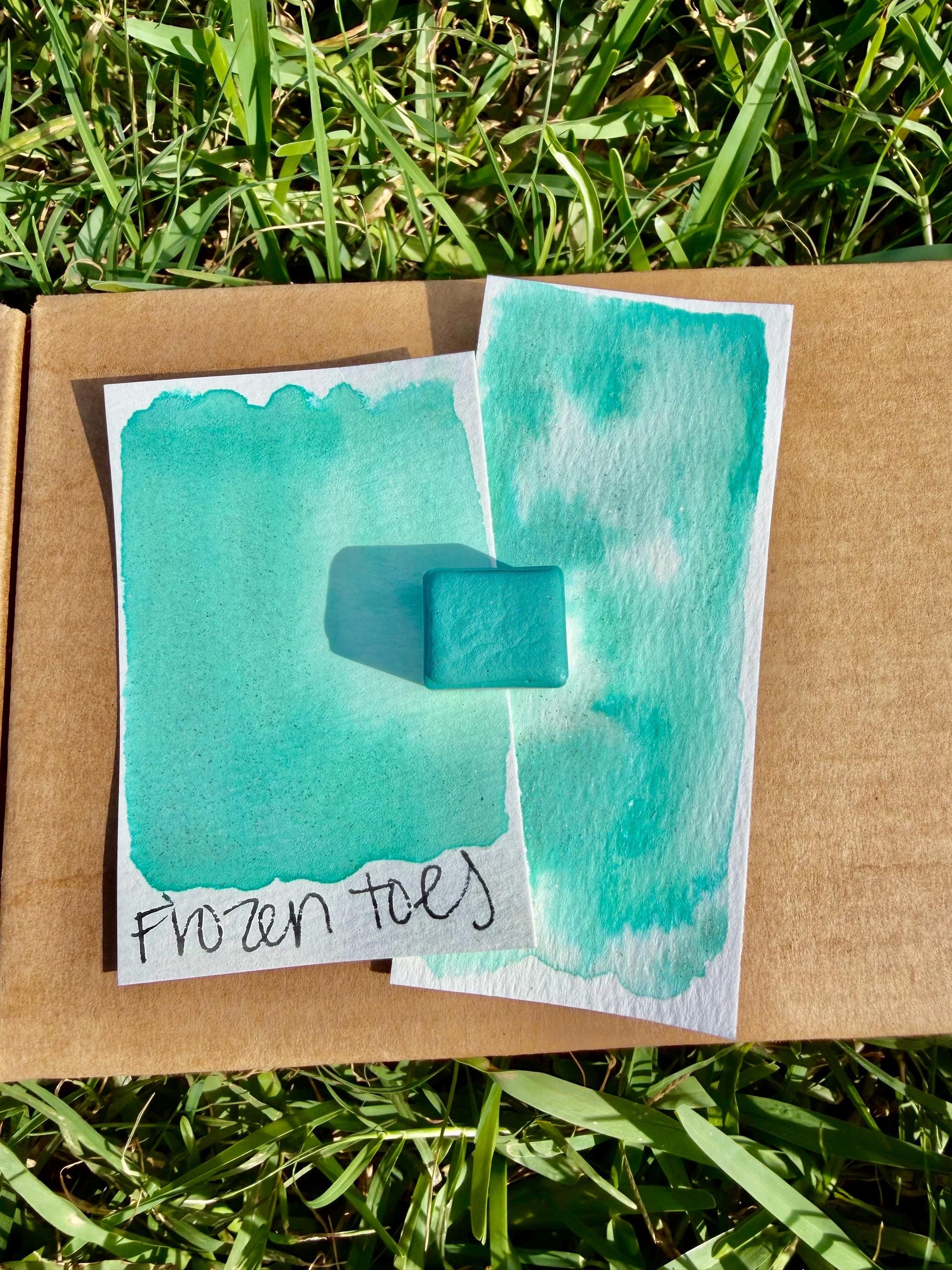 Frozen Toes | HYBRID | Matte & Shimmer Blend | Handmade Watercolors | Handmade Paint | Watercolors | Watercolor | Watercolor Artist