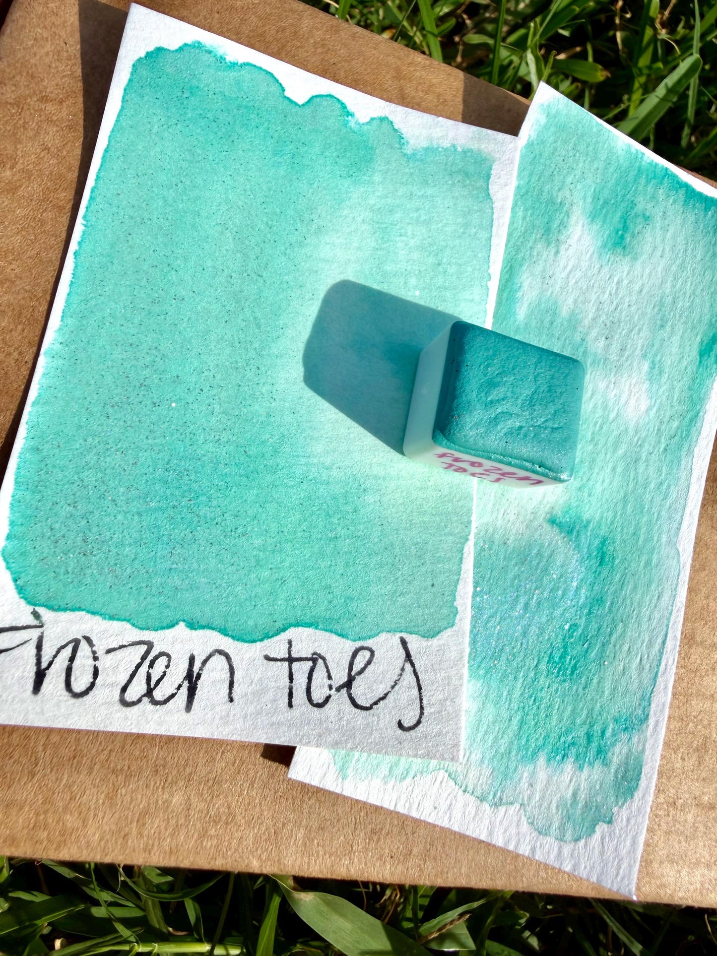 Frozen Toes | HYBRID | Matte & Shimmer Blend | Handmade Watercolors | Handmade Paint | Watercolors | Watercolor | Watercolor Artist