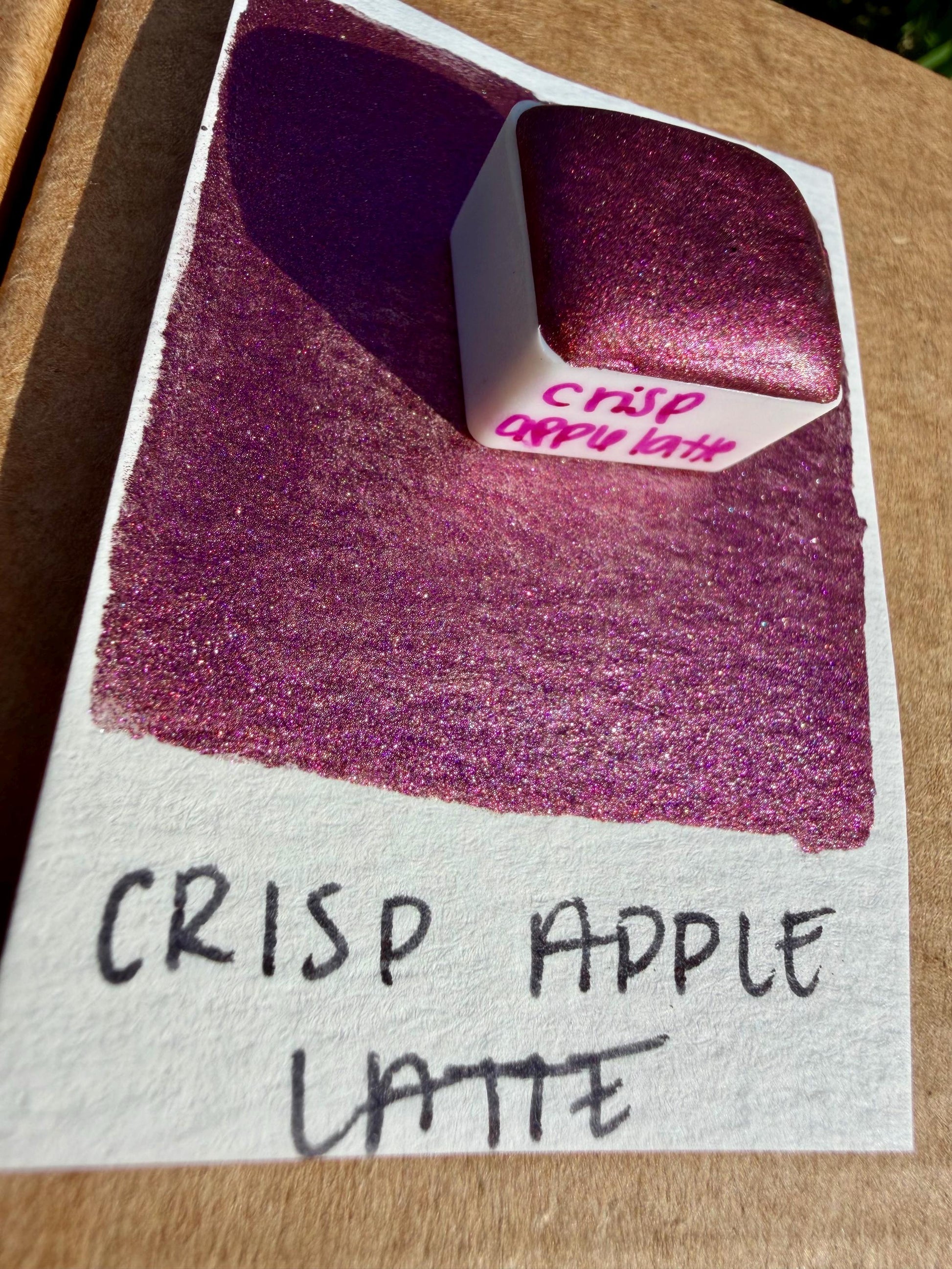 Crisp Apple Latte | Handmade Watercolors | Handmade Paint | Watercolors | Watercolor | Watercolor Artist