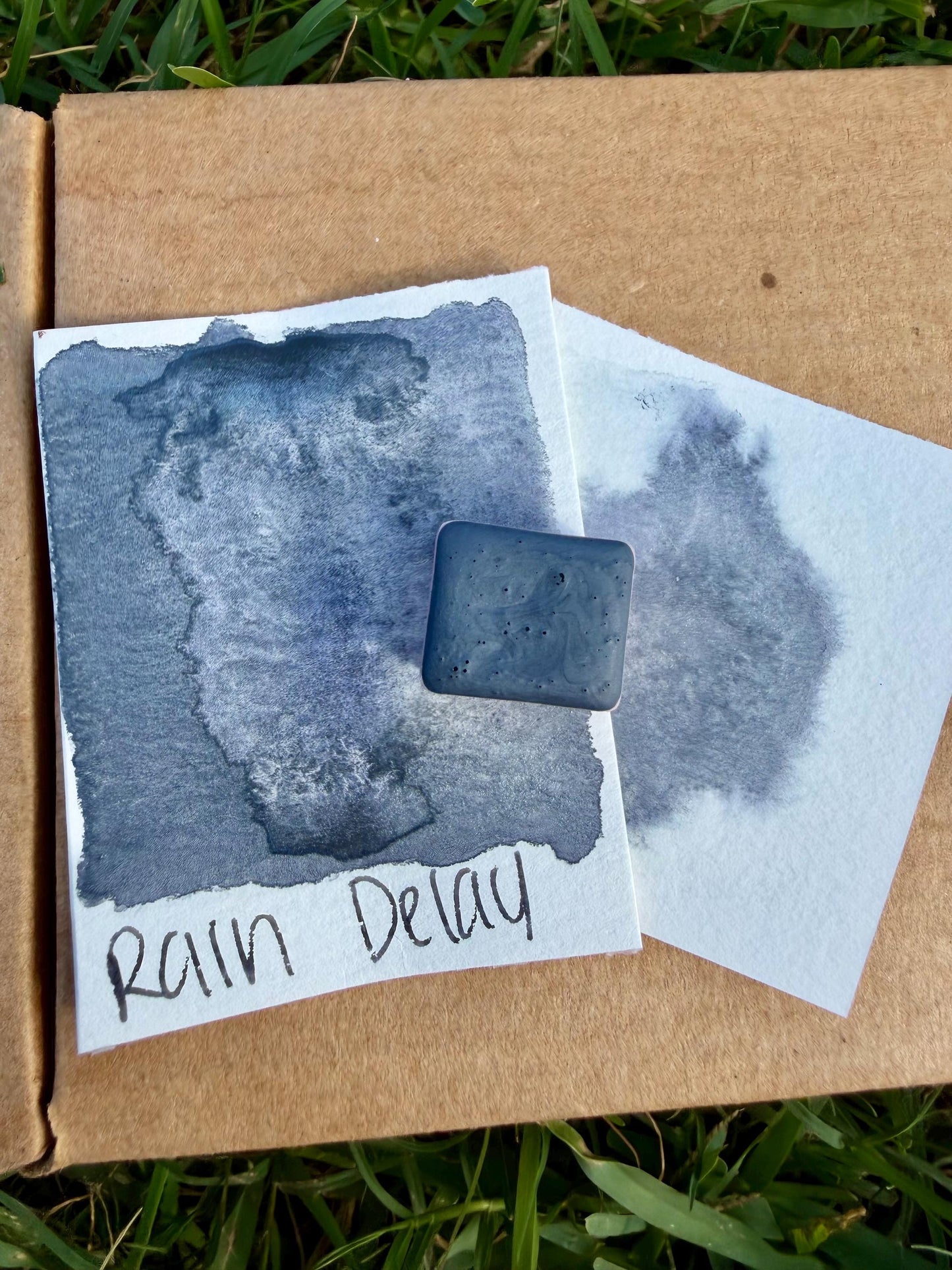 Rain Delay | HYBRID | Matte & Shimmer Blend | Handmade Watercolors | Handmade Paint | Watercolors | Watercolor | Watercolor Artist