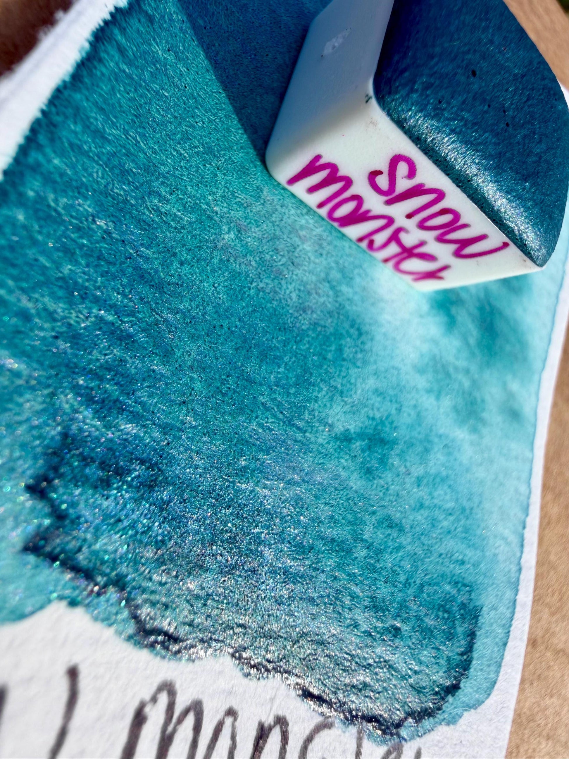 Snow Monster | HYBRID | Matte & Shimmer Blend | Handmade Watercolors | Handmade Paint | Watercolors | Watercolor | Watercolor Artist