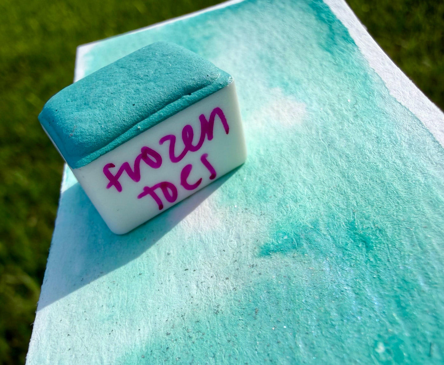 Frozen Toes | HYBRID | Matte & Shimmer Blend | Handmade Watercolors | Handmade Paint | Watercolors | Watercolor | Watercolor Artist