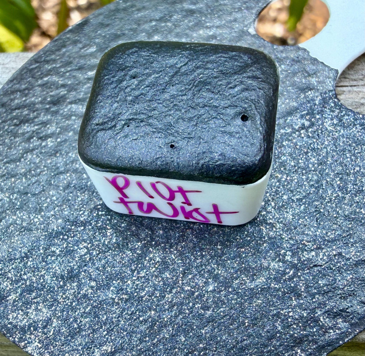 Plot Twist| Large Particle Mica | Handmade Watercolors | Handmade Paint | Watercolors | Watercolor Artist | Handmade Watercolor |