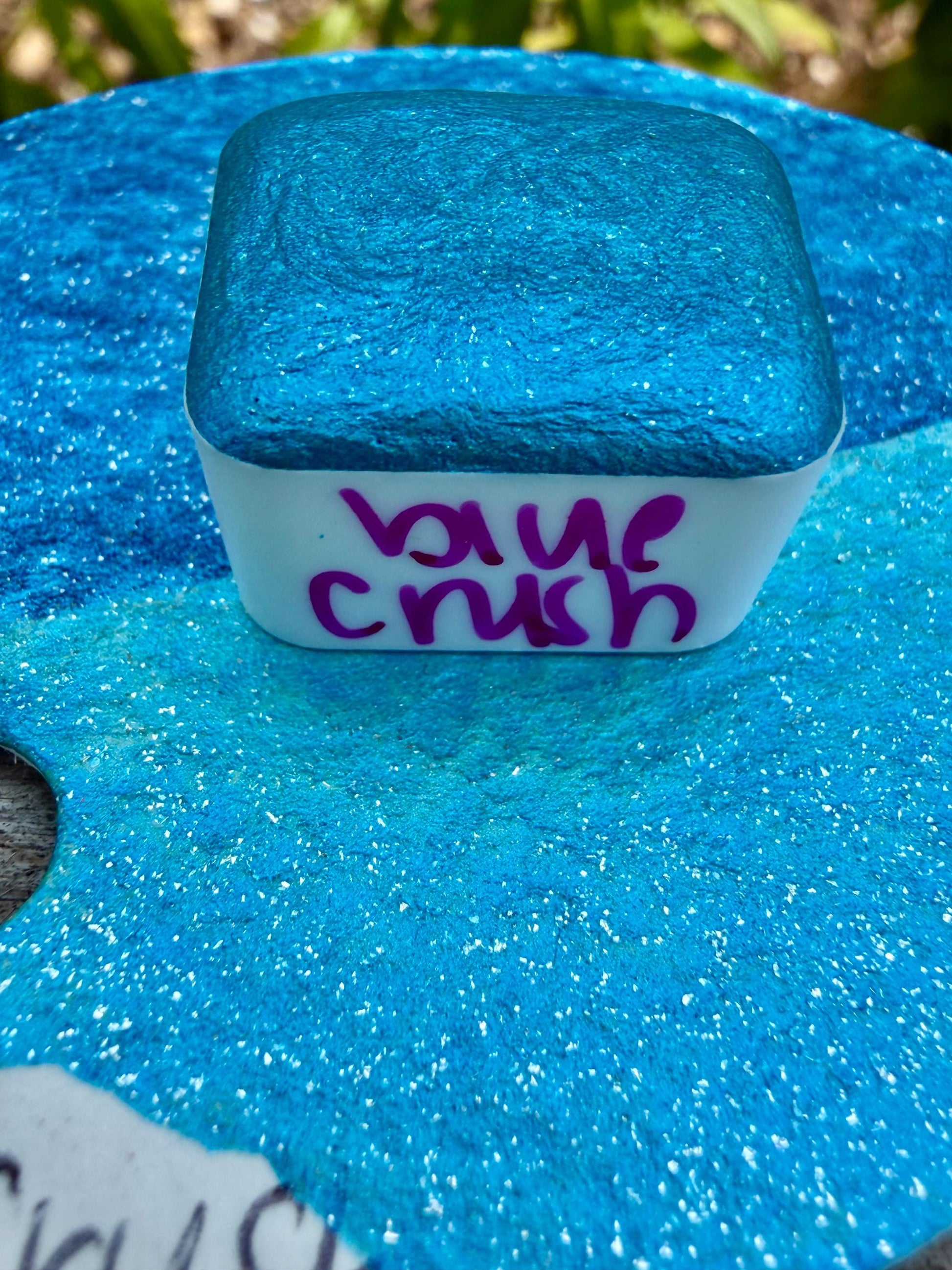 Blue Crush | Shimmer Mica | Handmade Watercolors | Handmade Paint | Watercolors | Watercolor Artist | Handmade Watercolor |