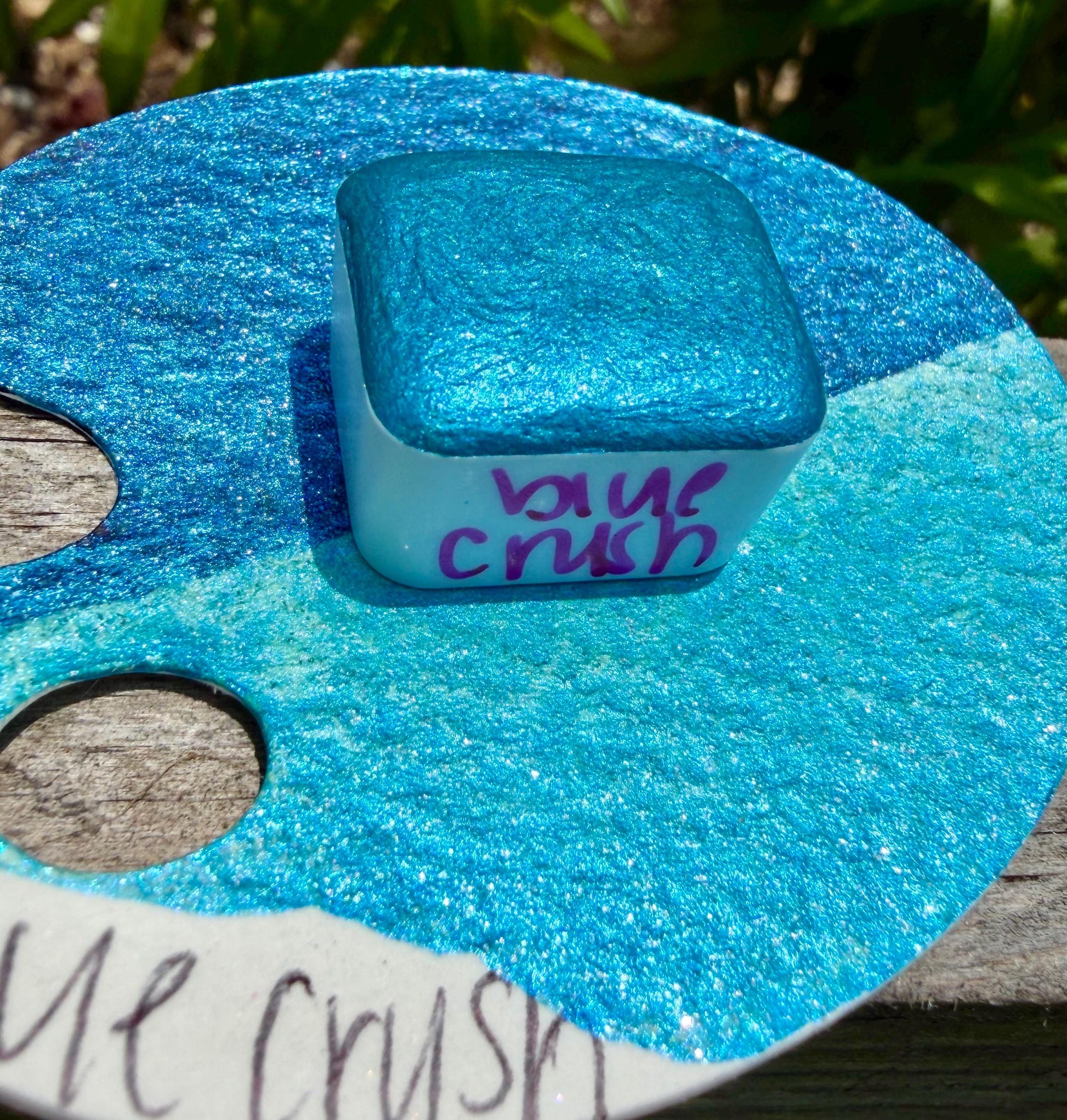 Blue Crush | Shimmer Mica | Handmade Watercolors | Handmade Paint | Watercolors | Watercolor Artist | Handmade Watercolor |