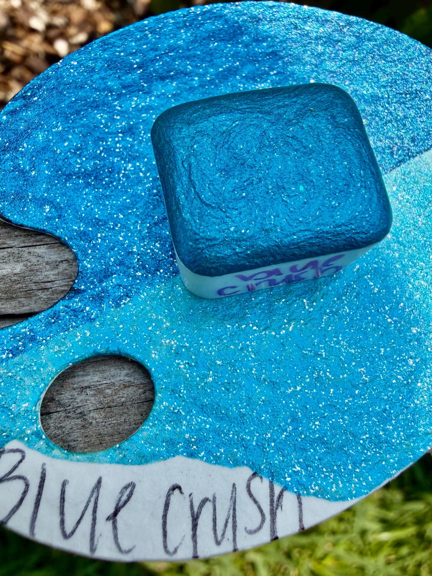 Blue Crush | Shimmer Mica | Handmade Watercolors | Handmade Paint | Watercolors | Watercolor Artist | Handmade Watercolor |