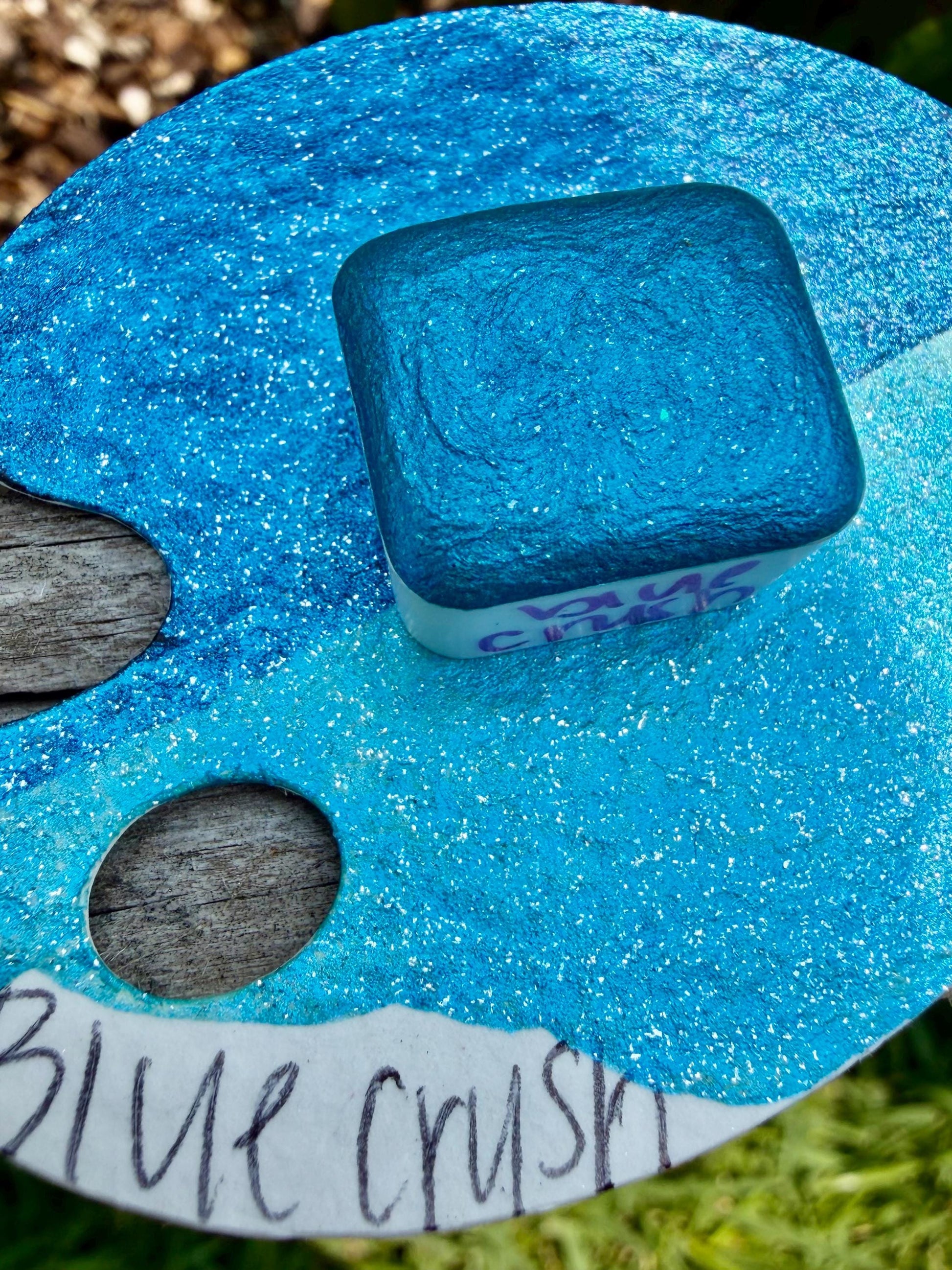 Blue Crush | Shimmer Mica | Handmade Watercolors | Handmade Paint | Watercolors | Watercolor Artist | Handmade Watercolor |