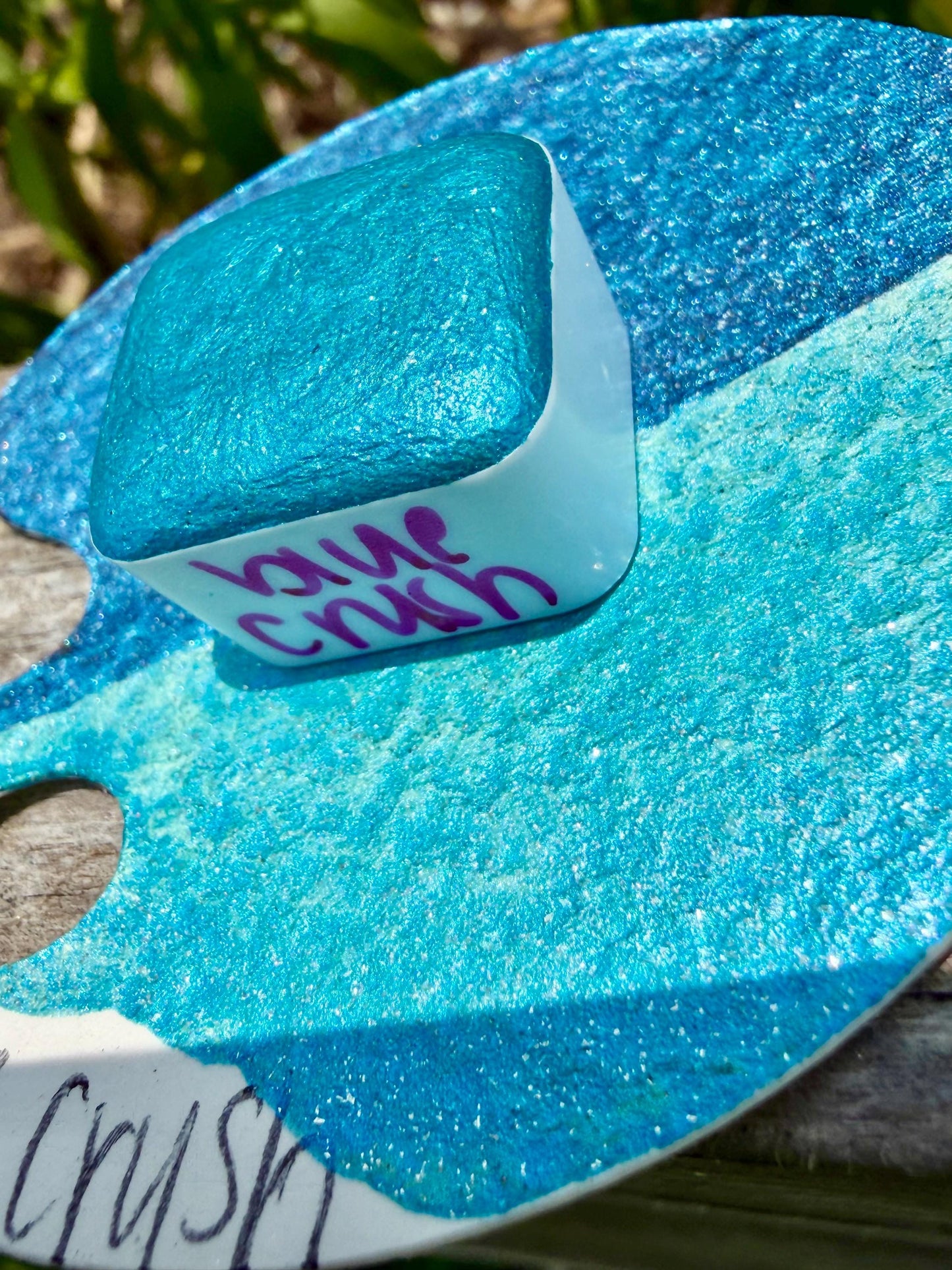 Blue Crush | Shimmer Mica | Handmade Watercolors | Handmade Paint | Watercolors | Watercolor Artist | Handmade Watercolor |