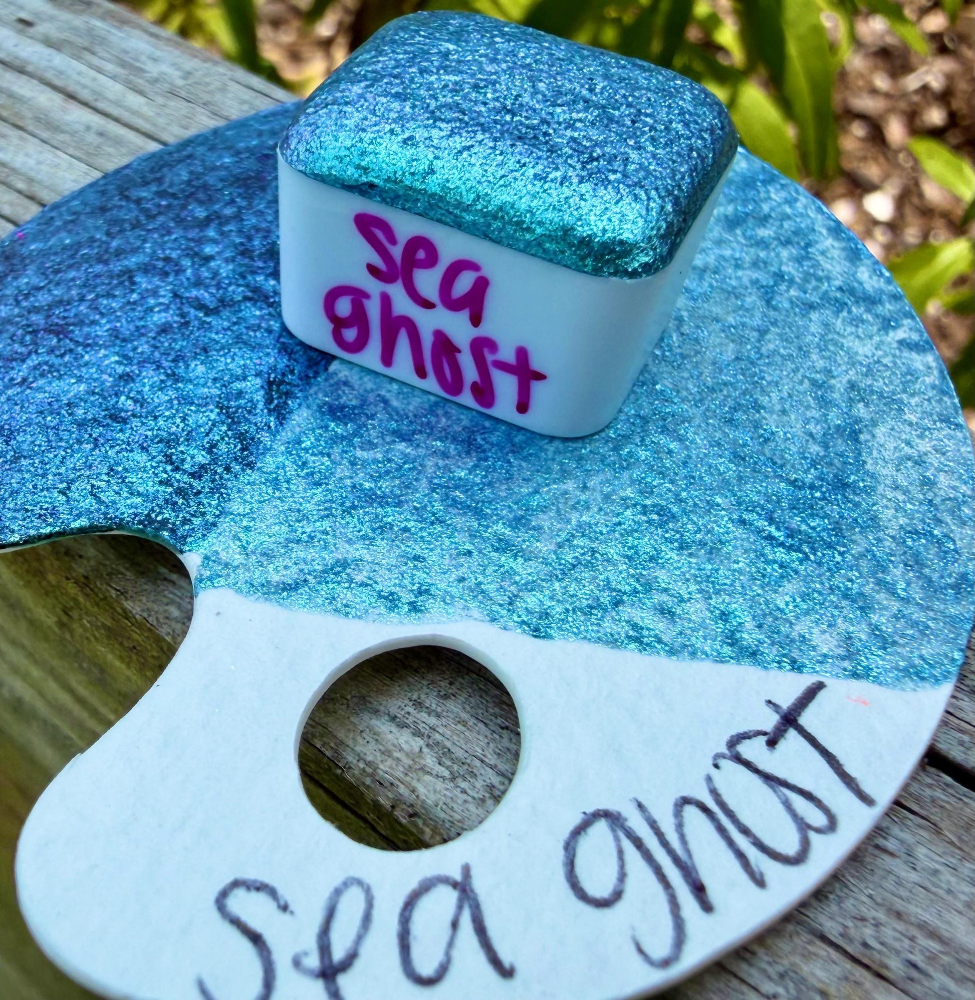 Sea Ghost | Shifting Watercolor LG Particle Handmade Watercolors | Handmade Paint | Watercolors | Watercolor Artist | Handmade Watercolor |